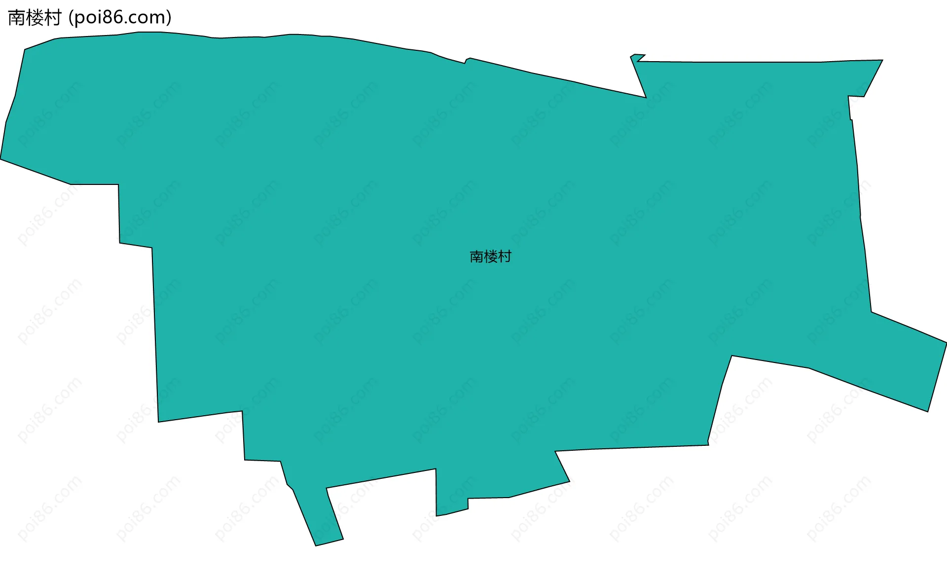 南楼村边界地图
