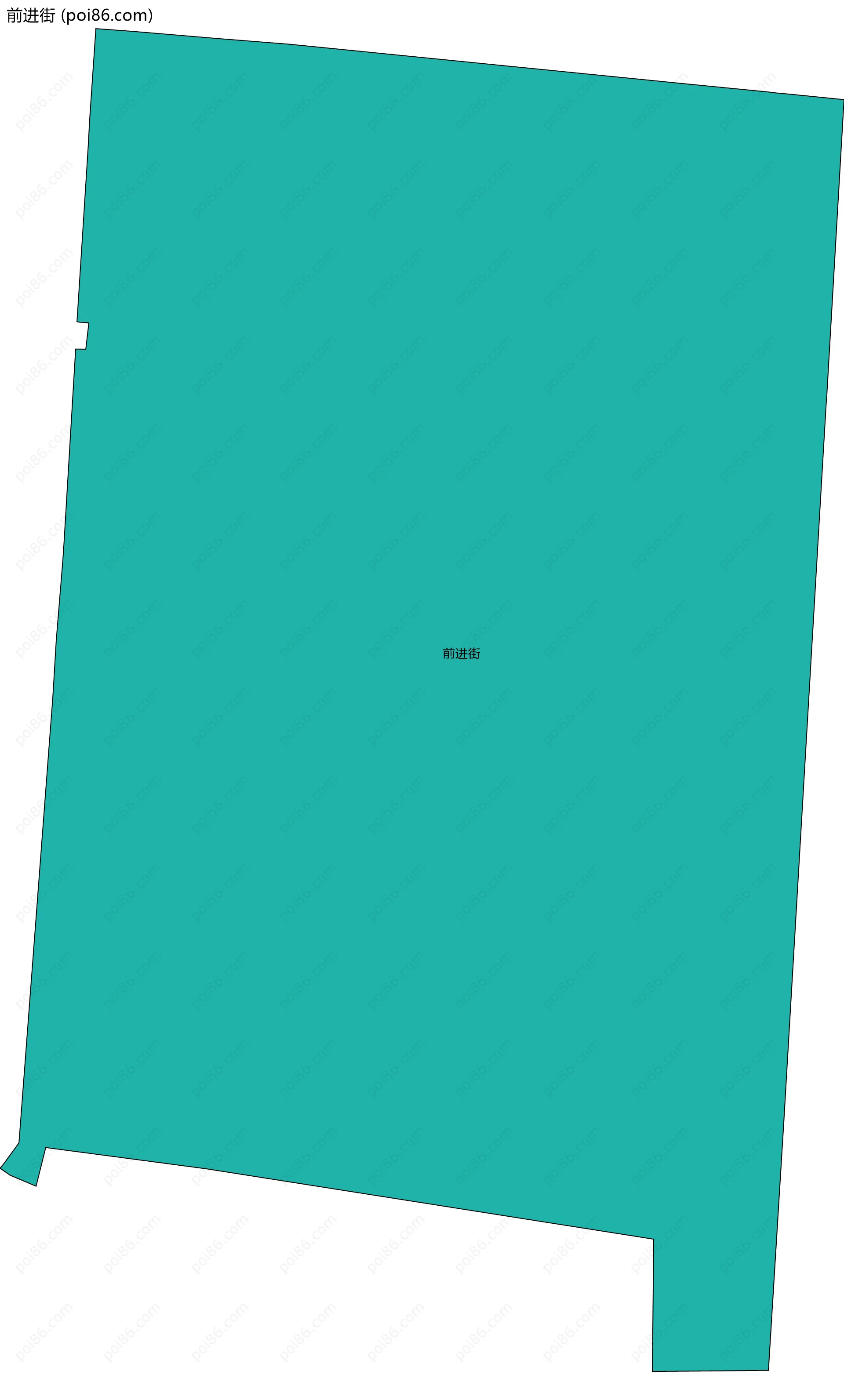 前进街边界地图