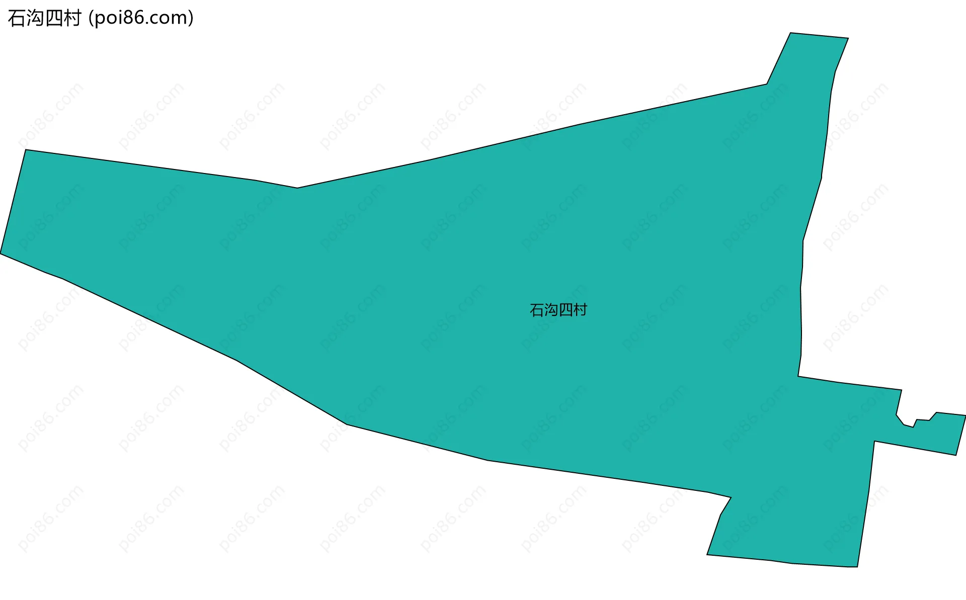 石沟四村边界地图