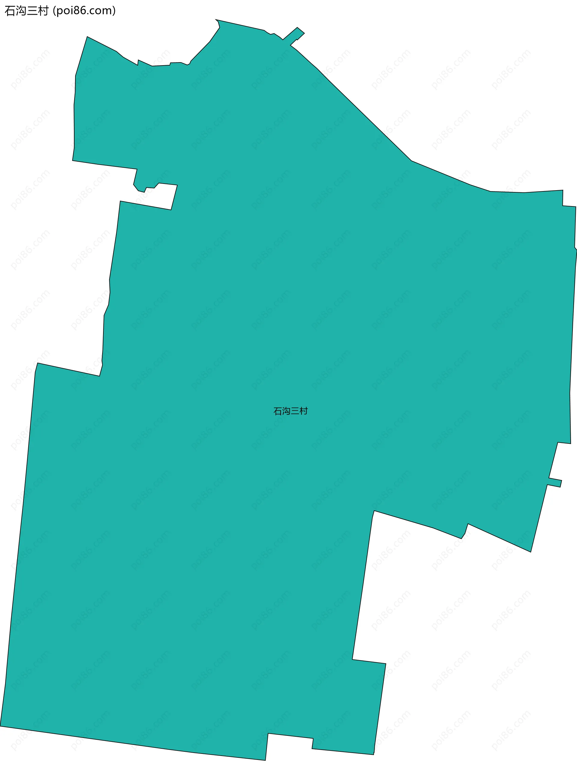 石沟三村边界地图