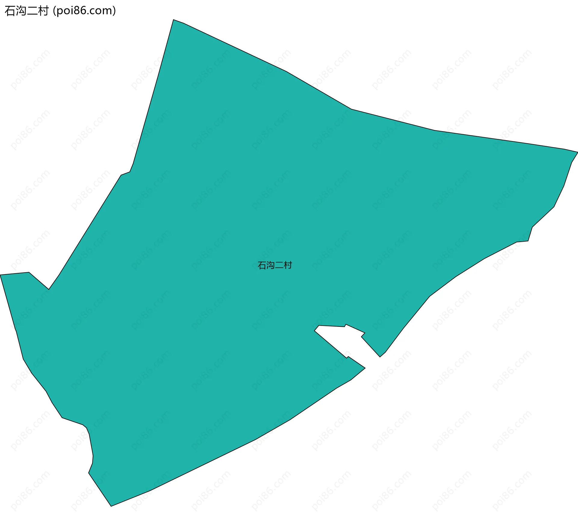石沟二村边界地图