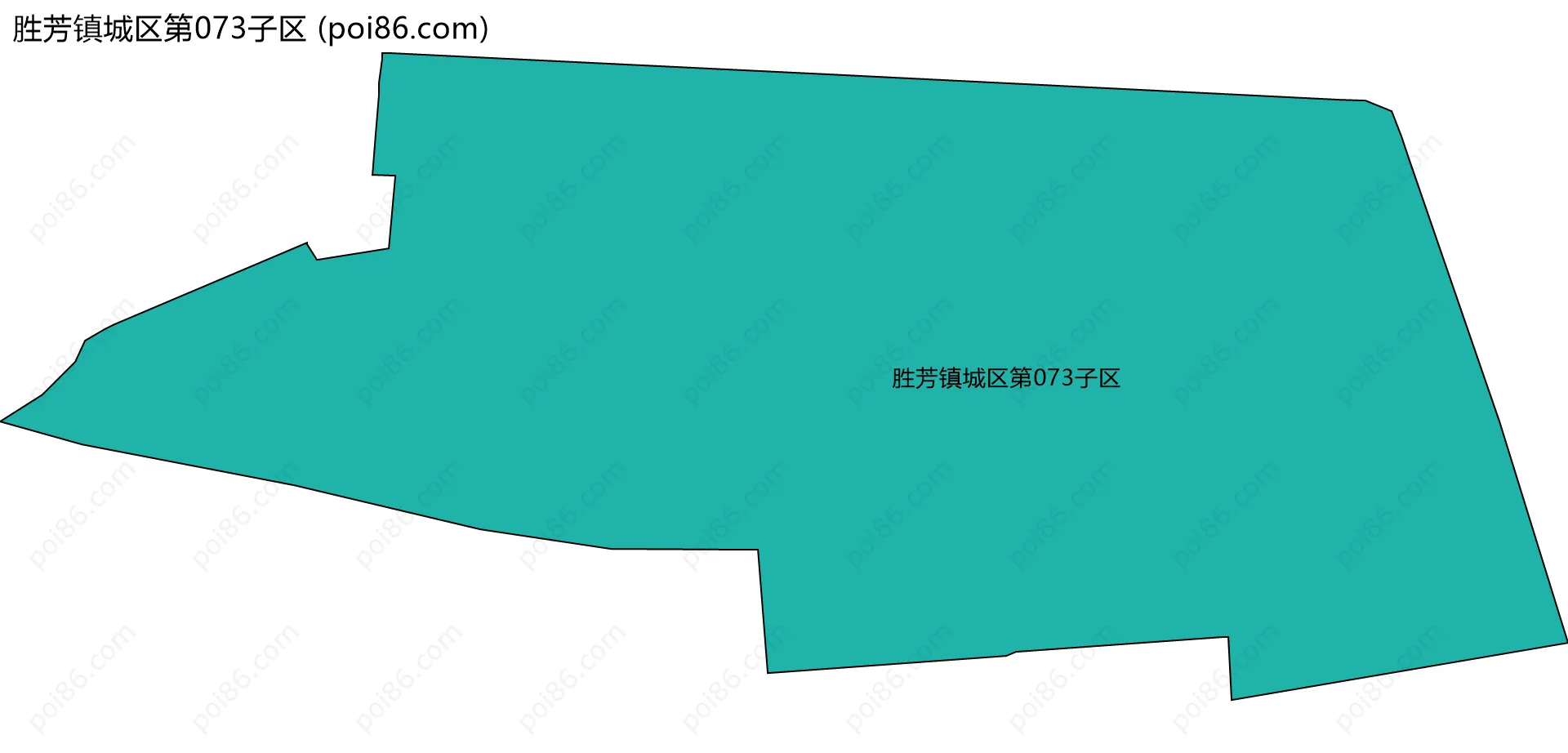 胜芳镇城区第073子区边界地图