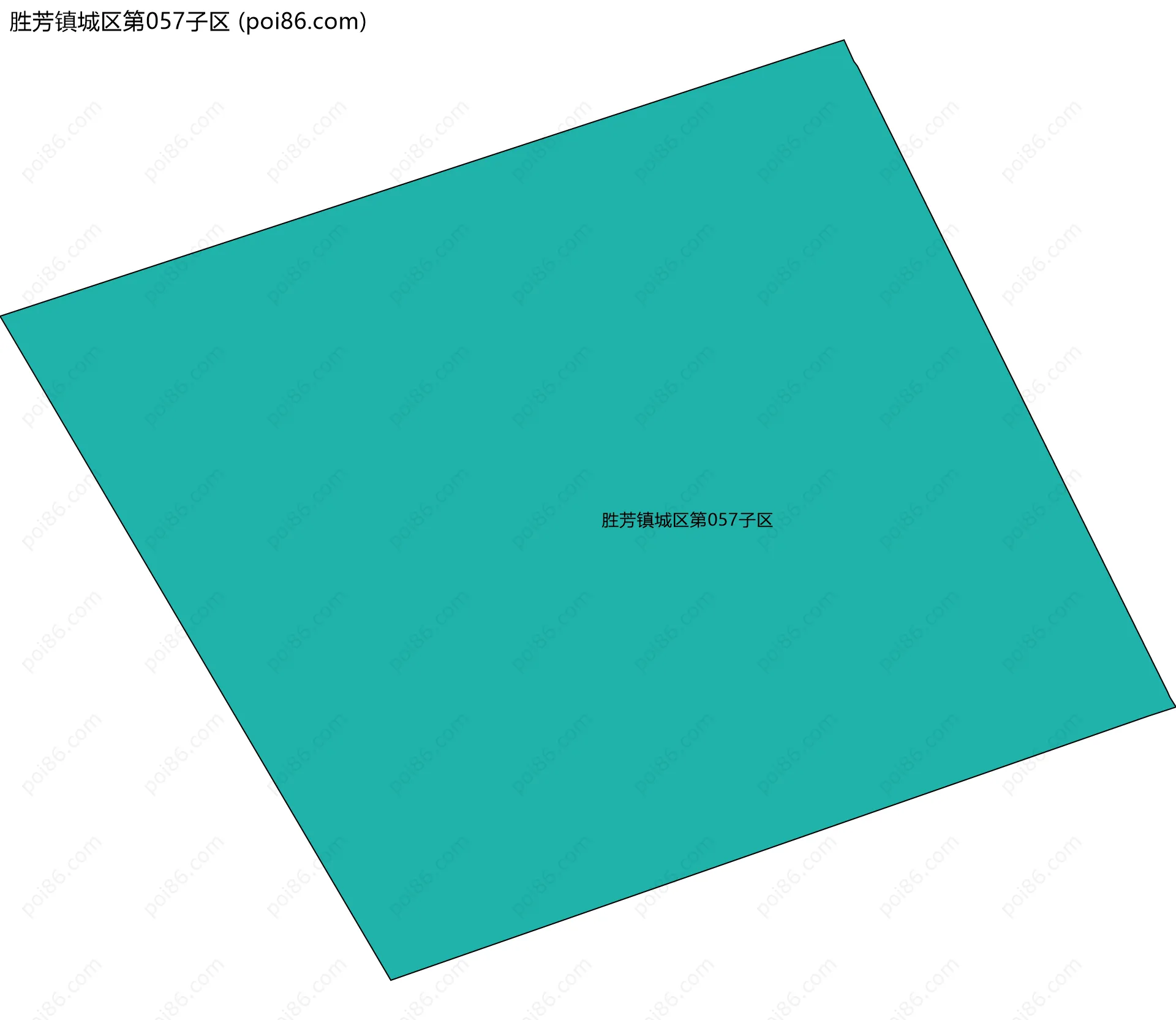 胜芳镇城区第057子区边界地图
