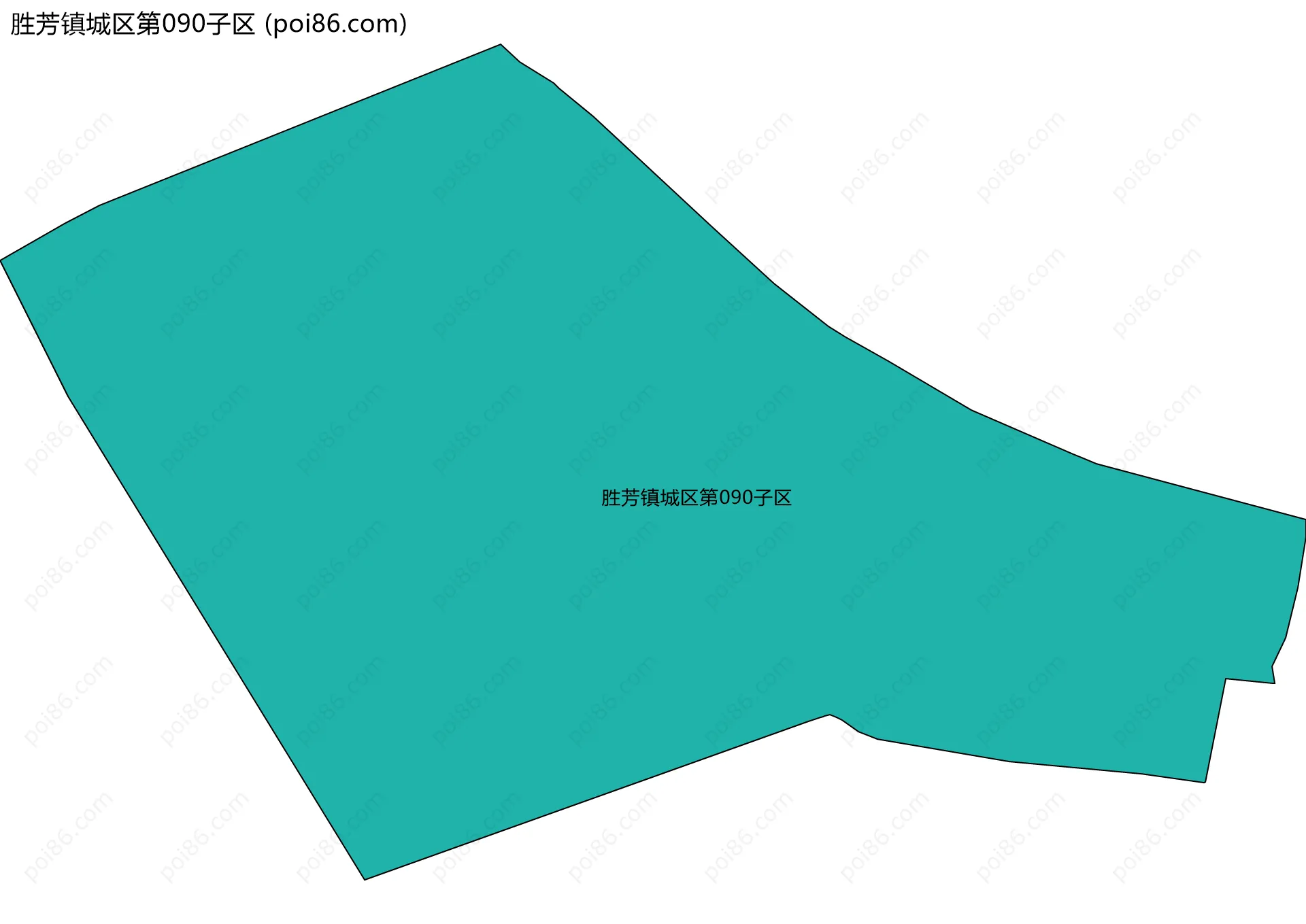 胜芳镇城区第090子区边界地图
