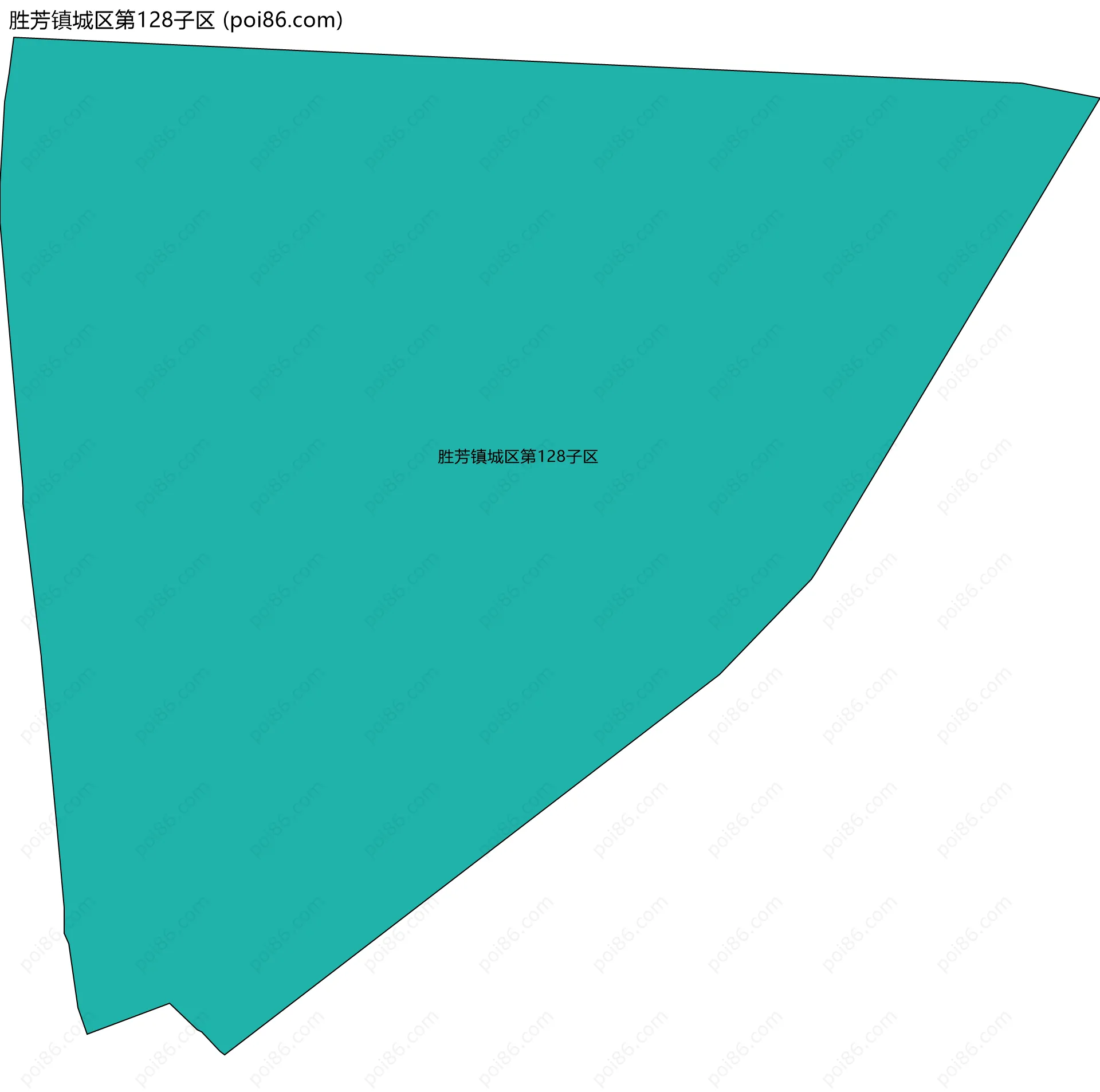 胜芳镇城区第128子区边界地图