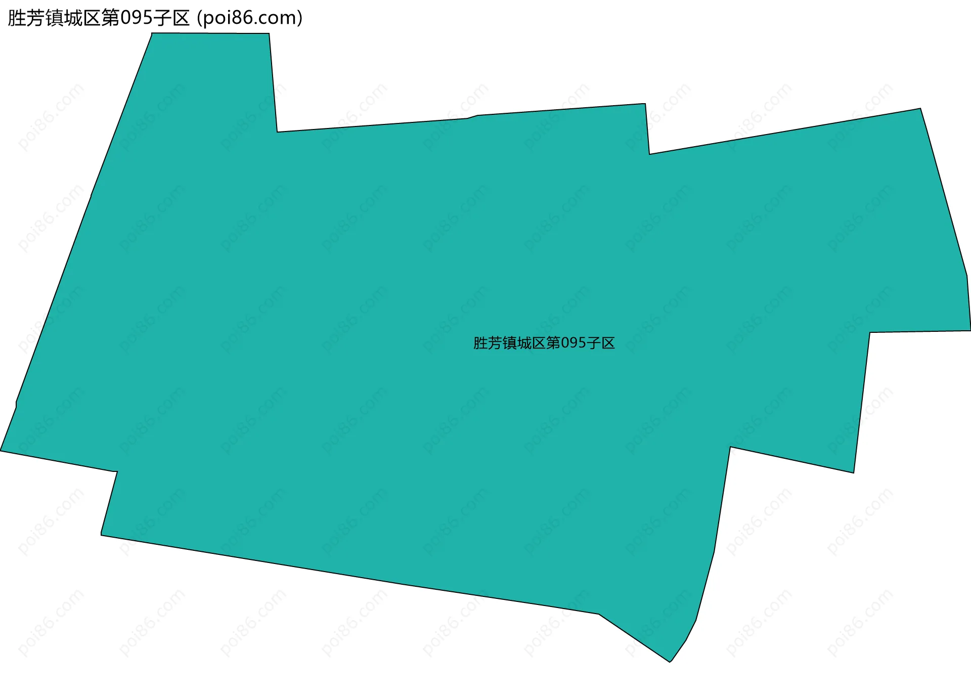 胜芳镇城区第095子区边界地图