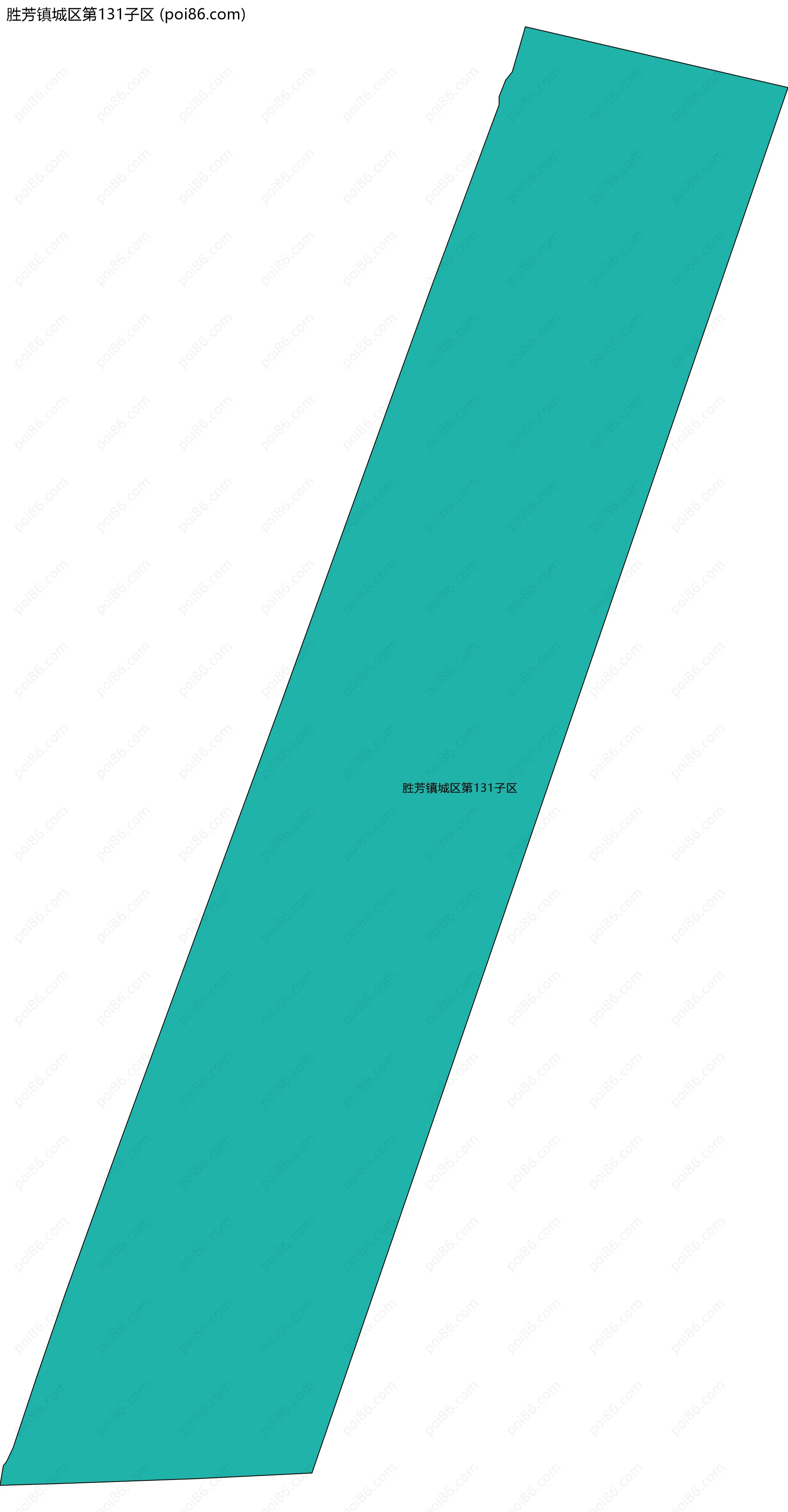 胜芳镇城区第131子区边界地图