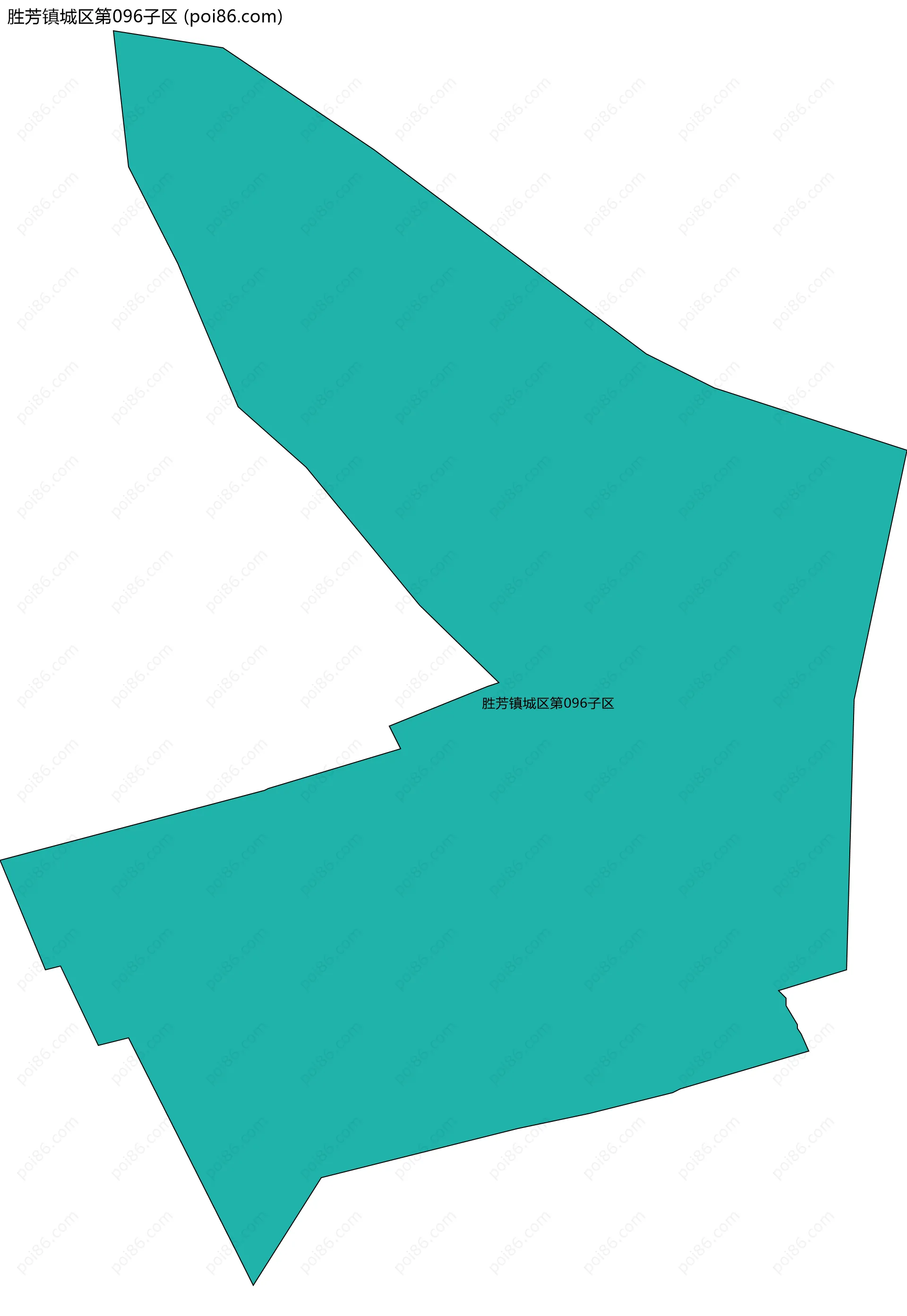 胜芳镇城区第096子区边界地图