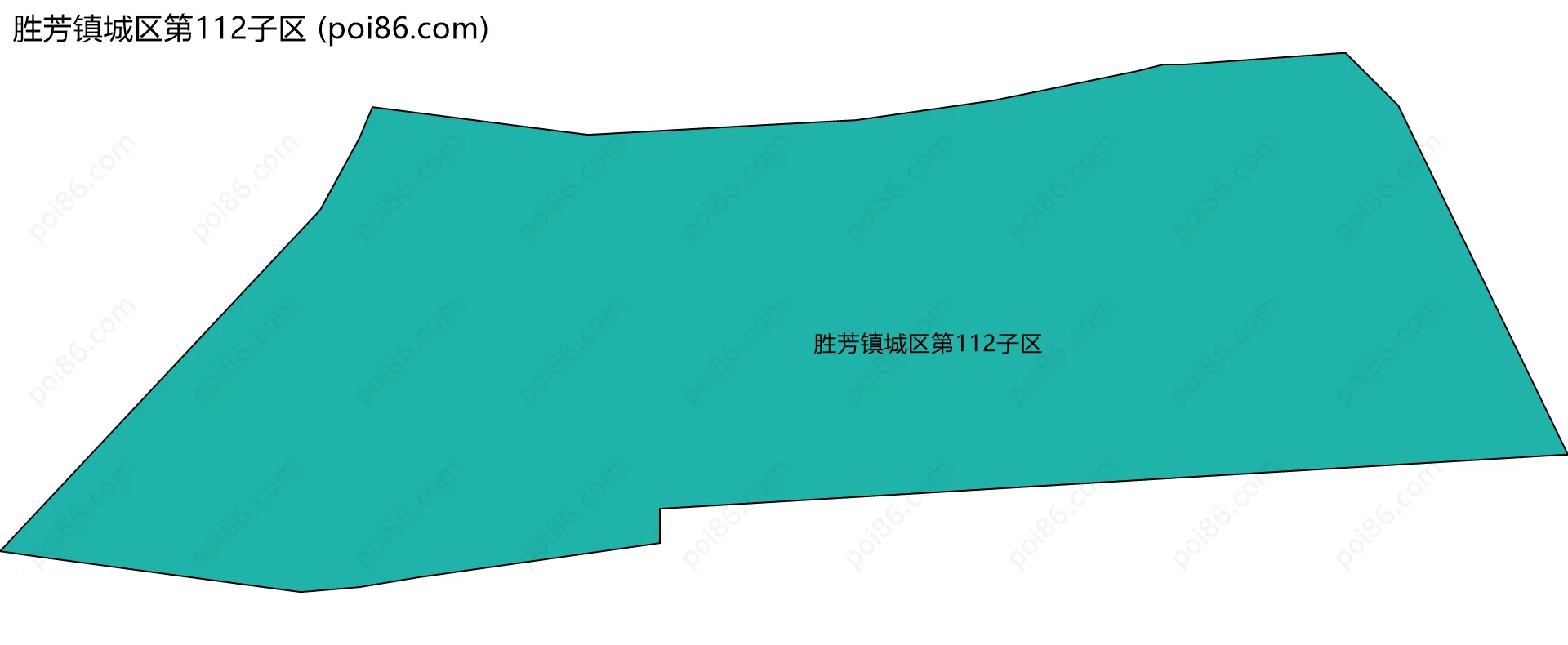 胜芳镇城区第112子区边界地图