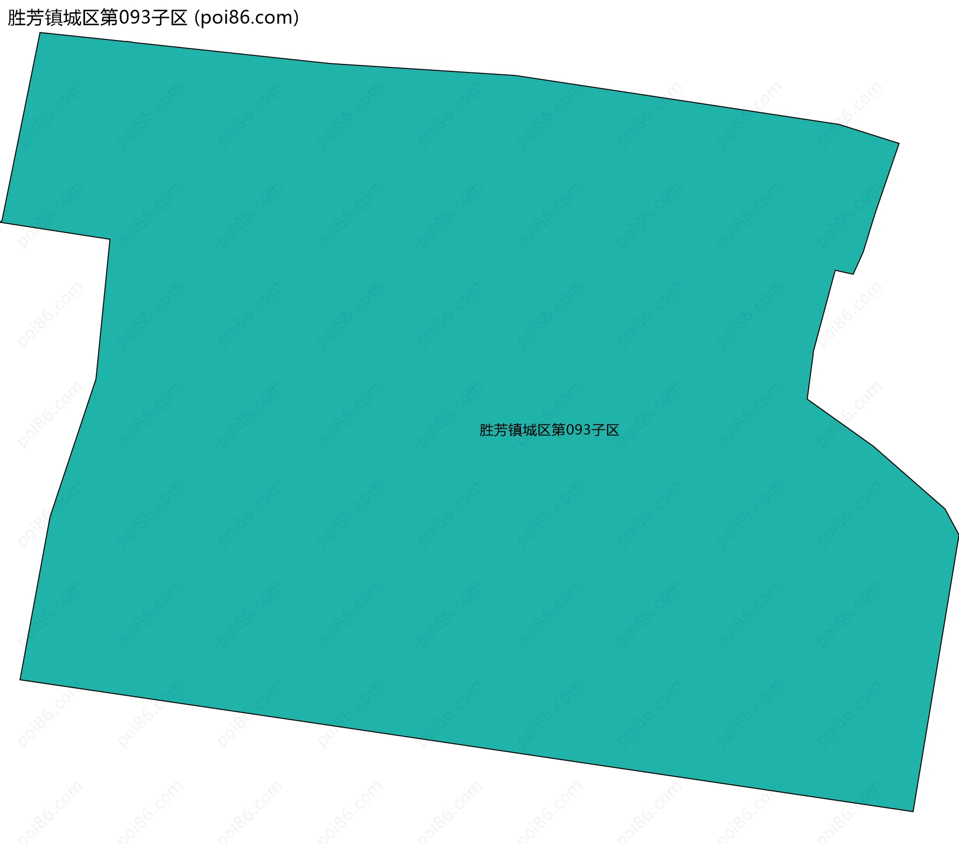 胜芳镇城区第093子区边界地图