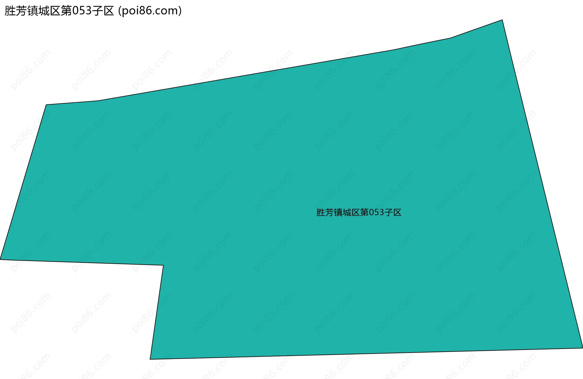 胜芳镇城区第053子区边界地图