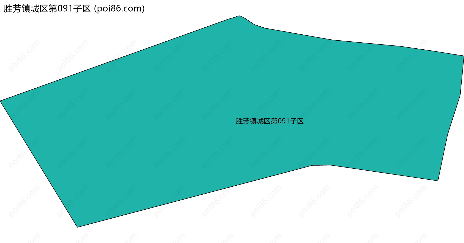 胜芳镇城区第091子区边界地图