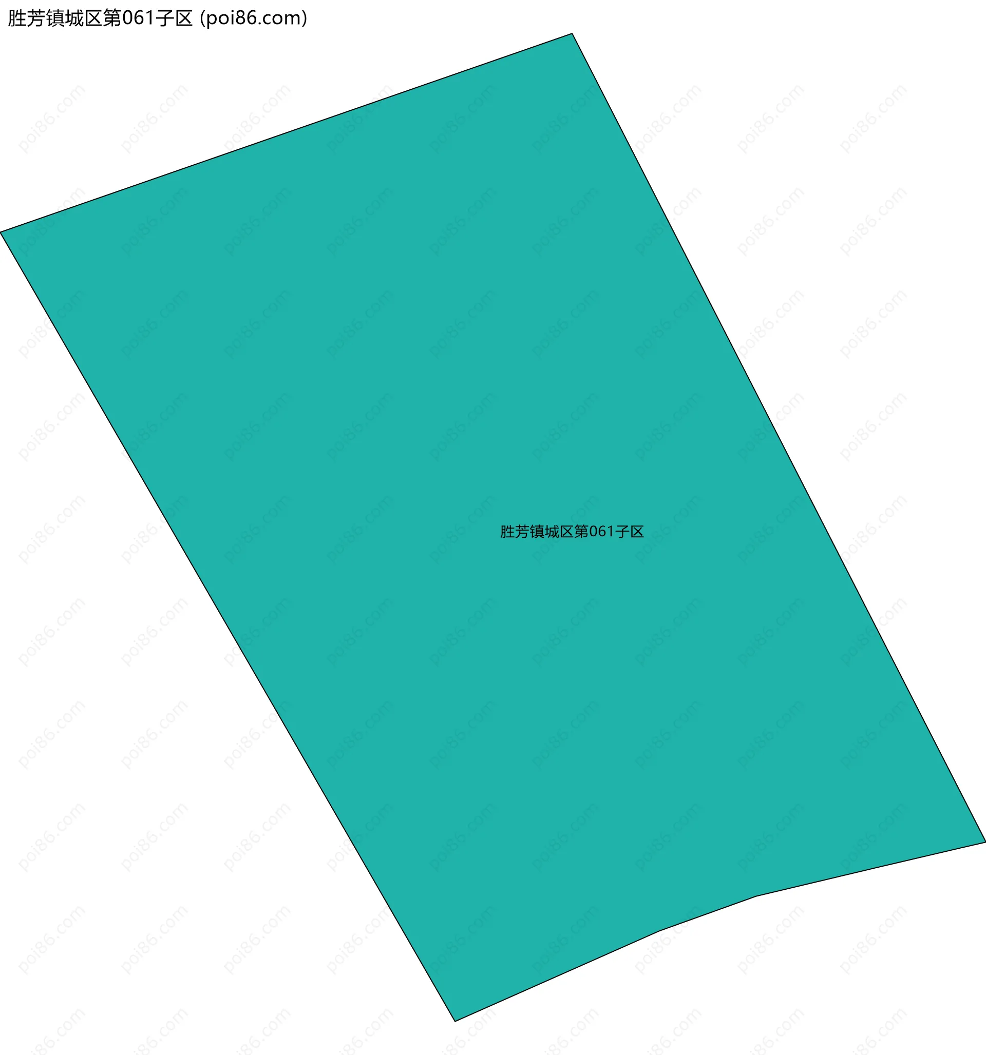 胜芳镇城区第061子区边界地图