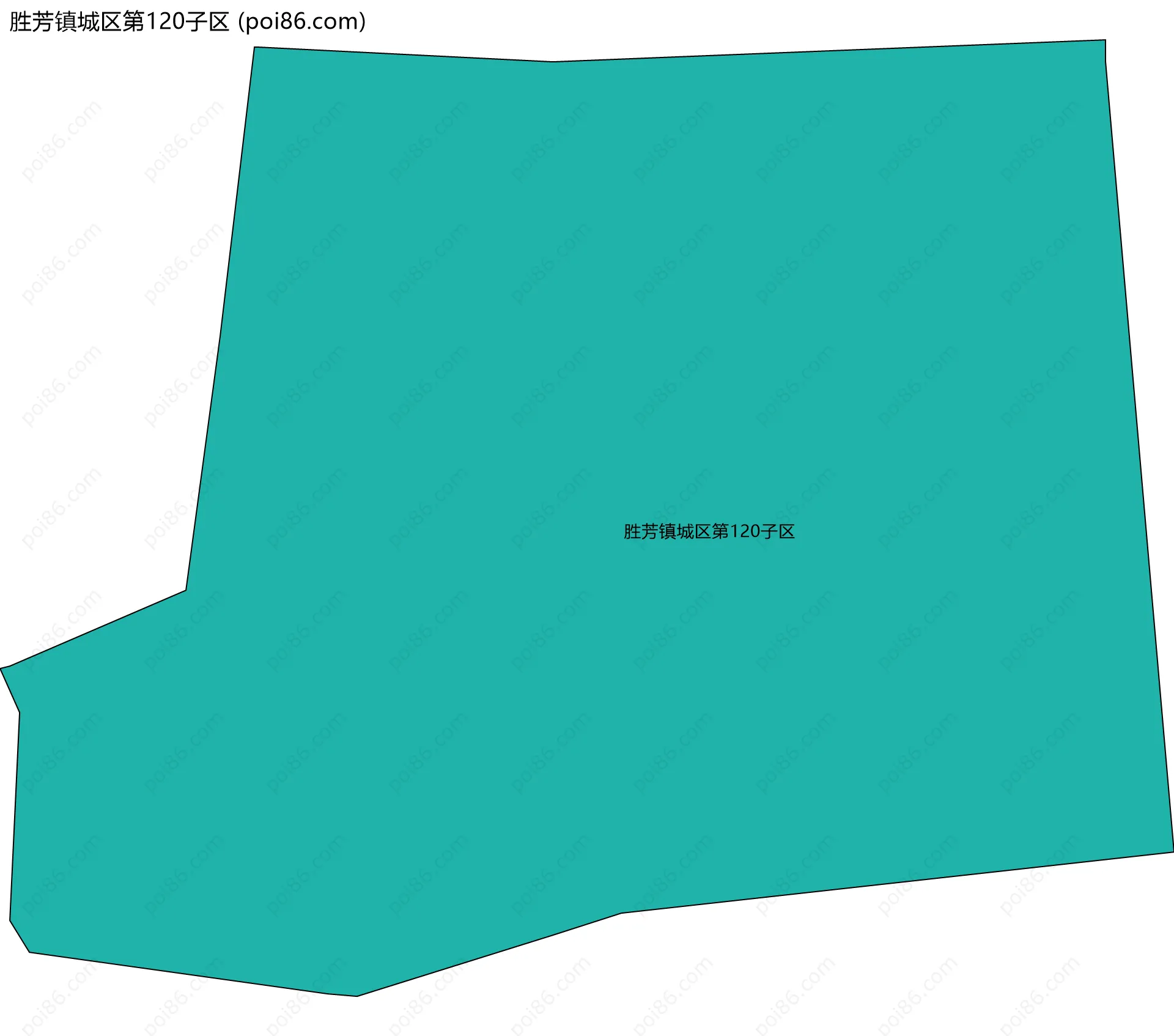 胜芳镇城区第120子区边界地图