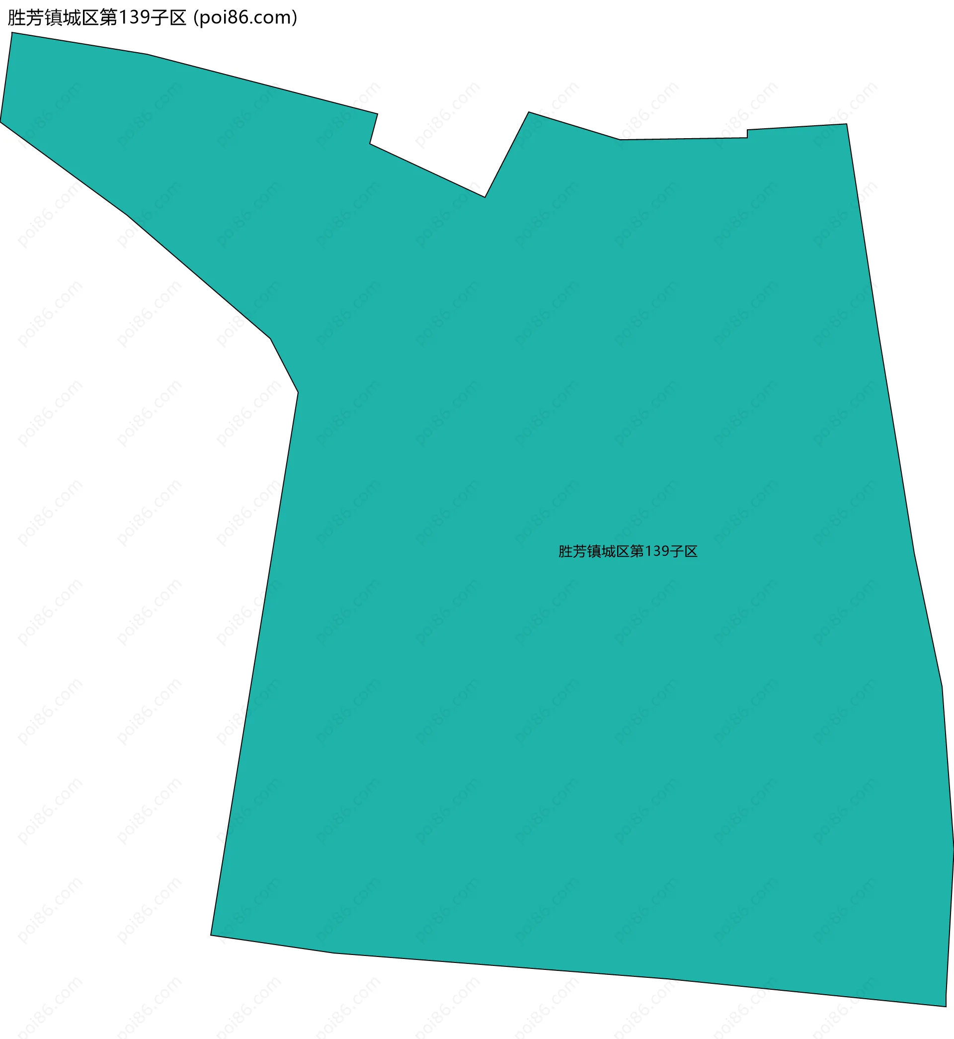 胜芳镇城区第139子区边界地图