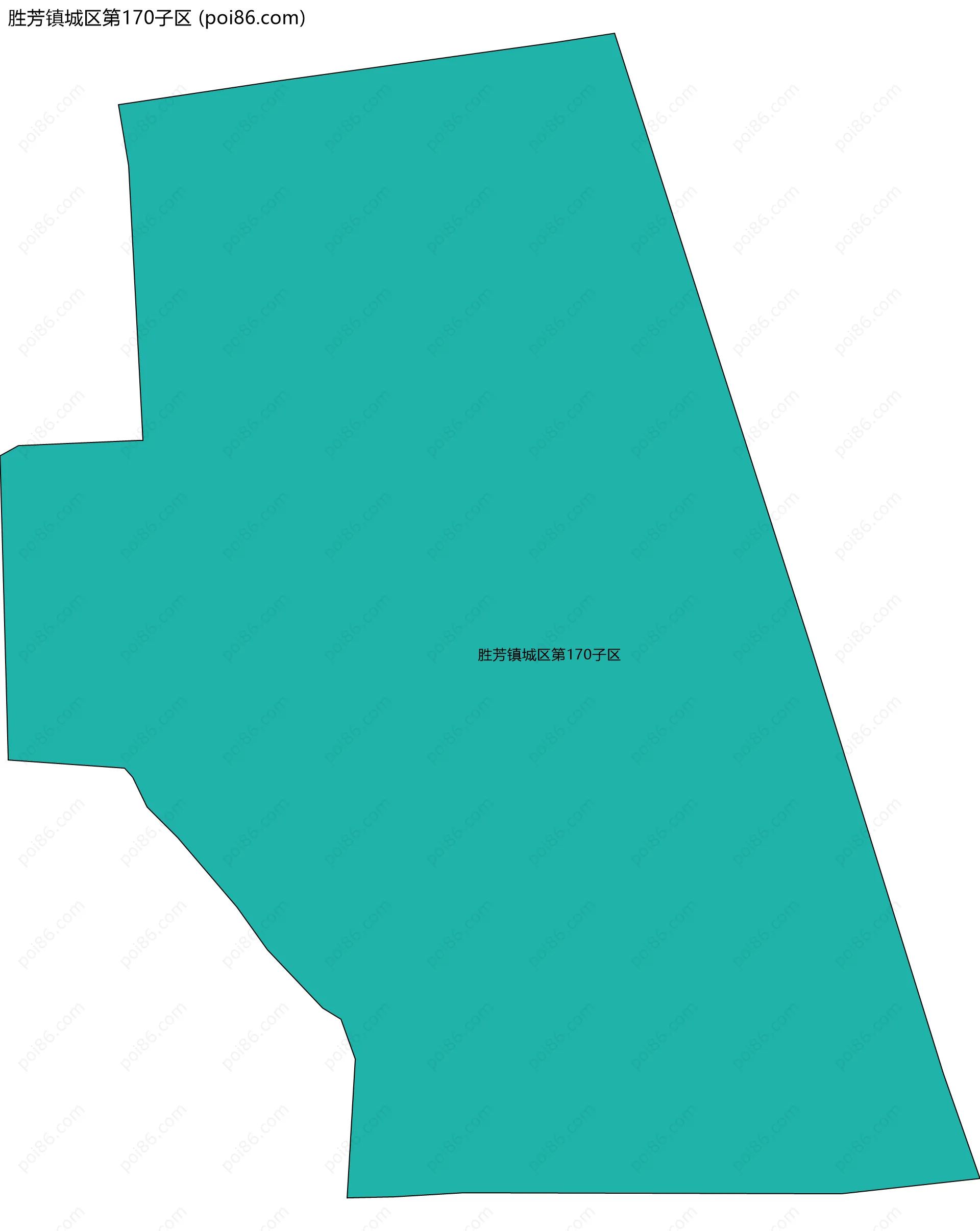 胜芳镇城区第170子区边界地图