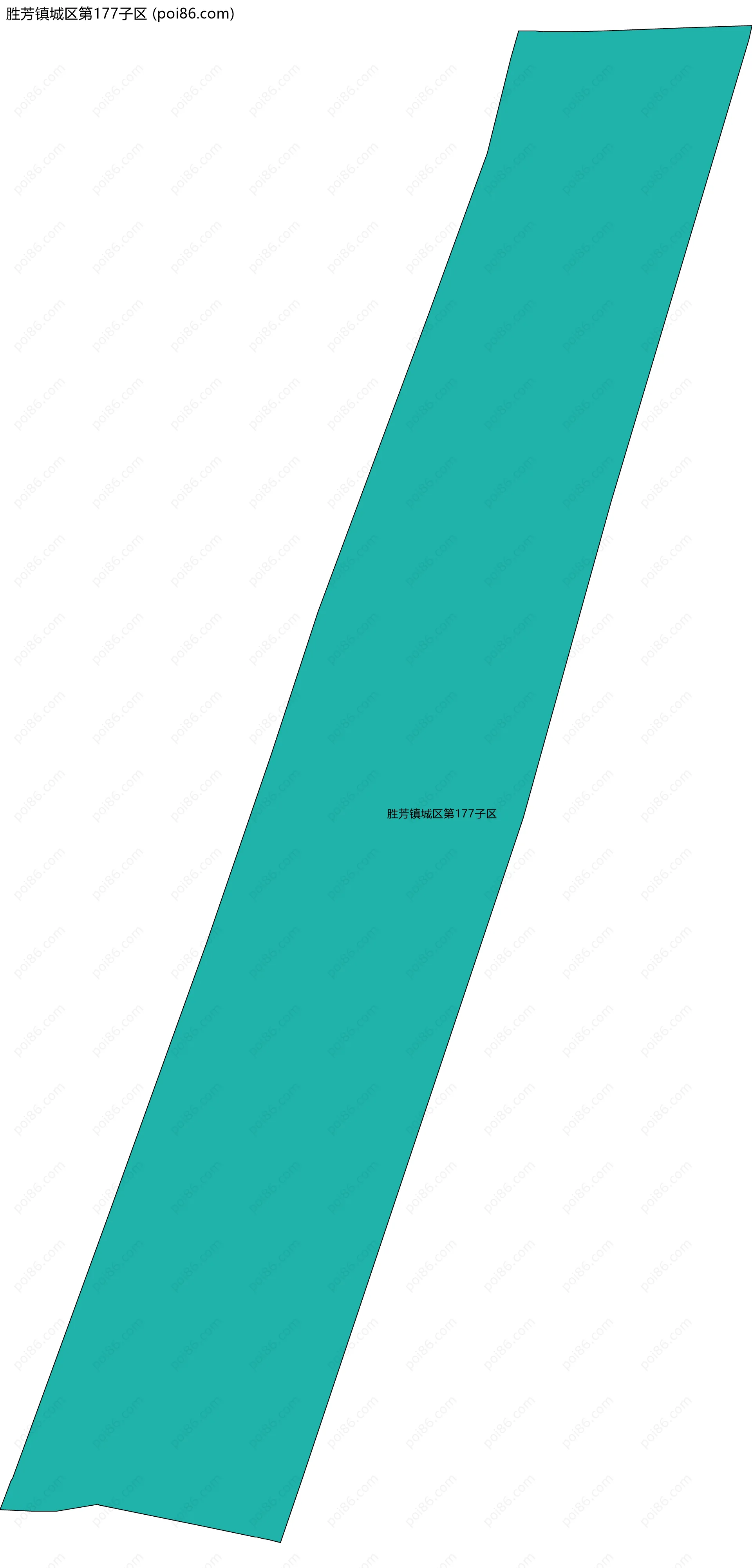 胜芳镇城区第177子区边界地图
