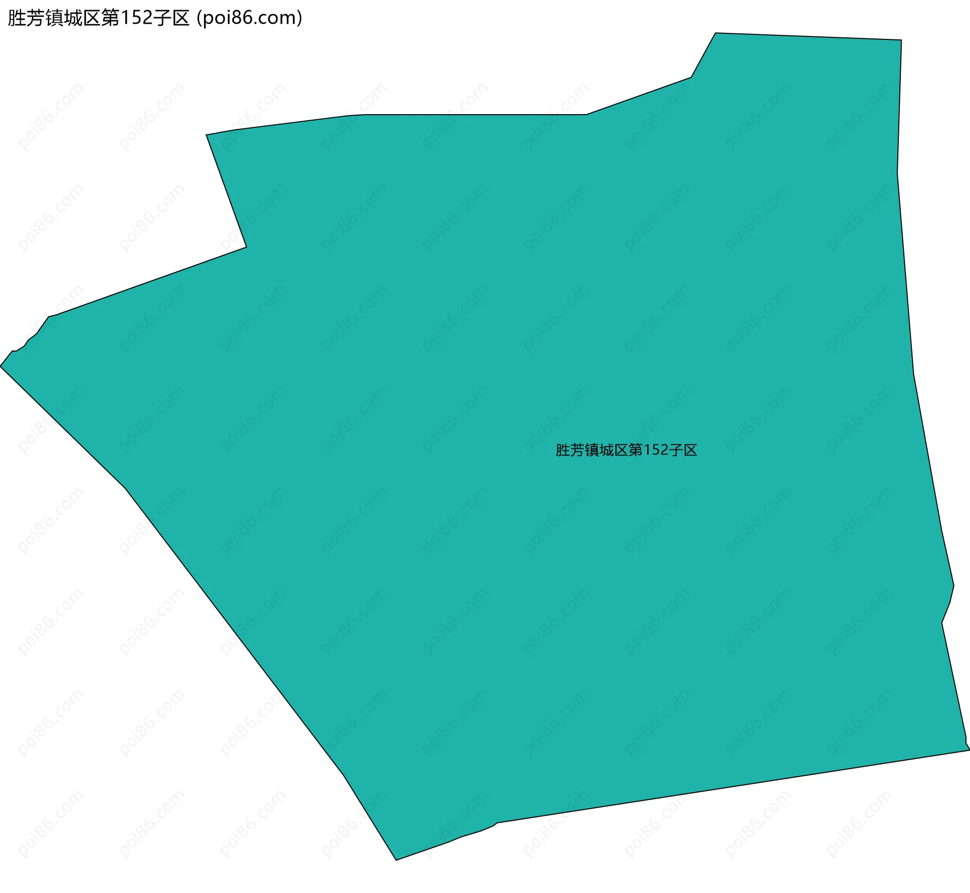 胜芳镇城区第152子区边界地图