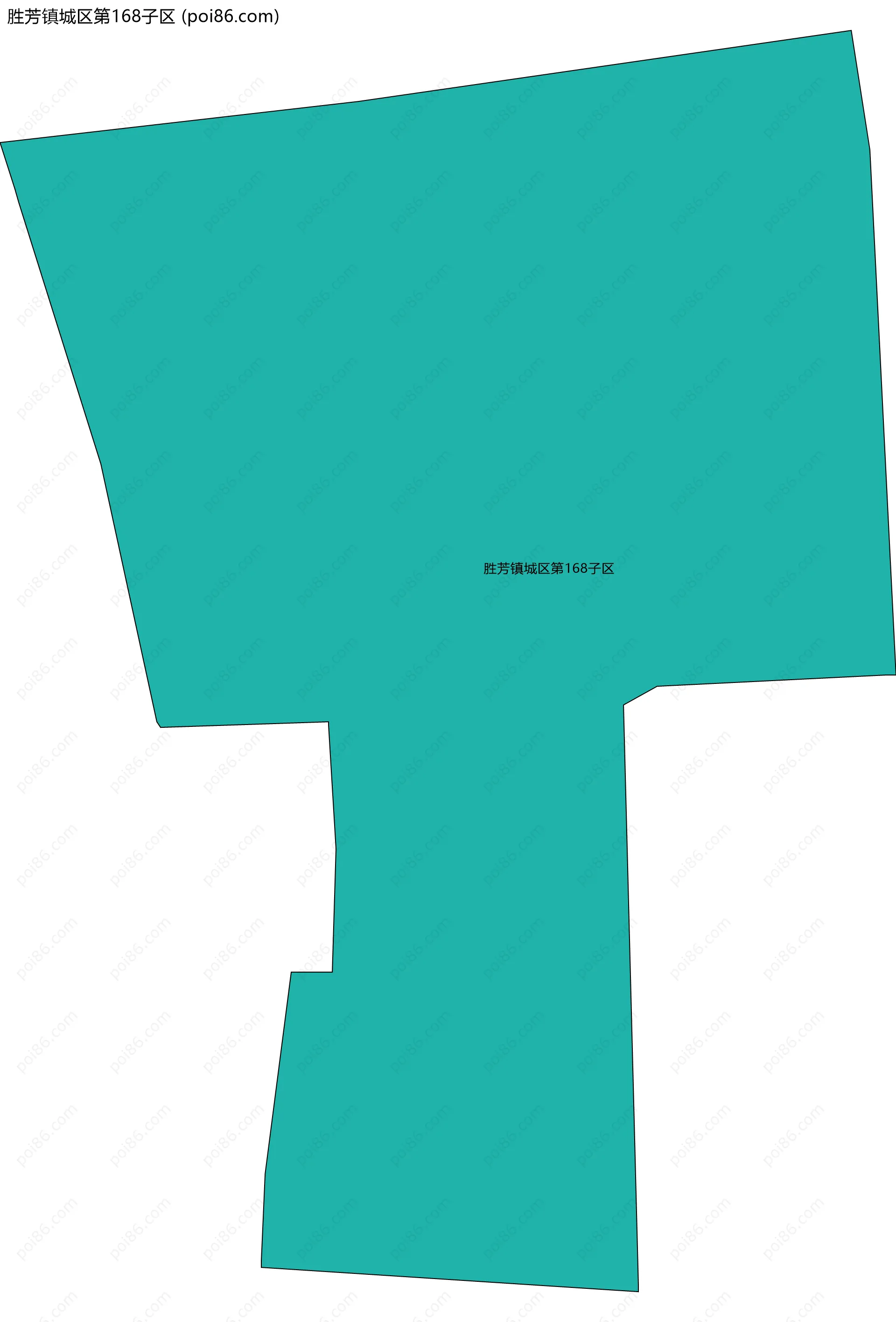 胜芳镇城区第168子区边界地图