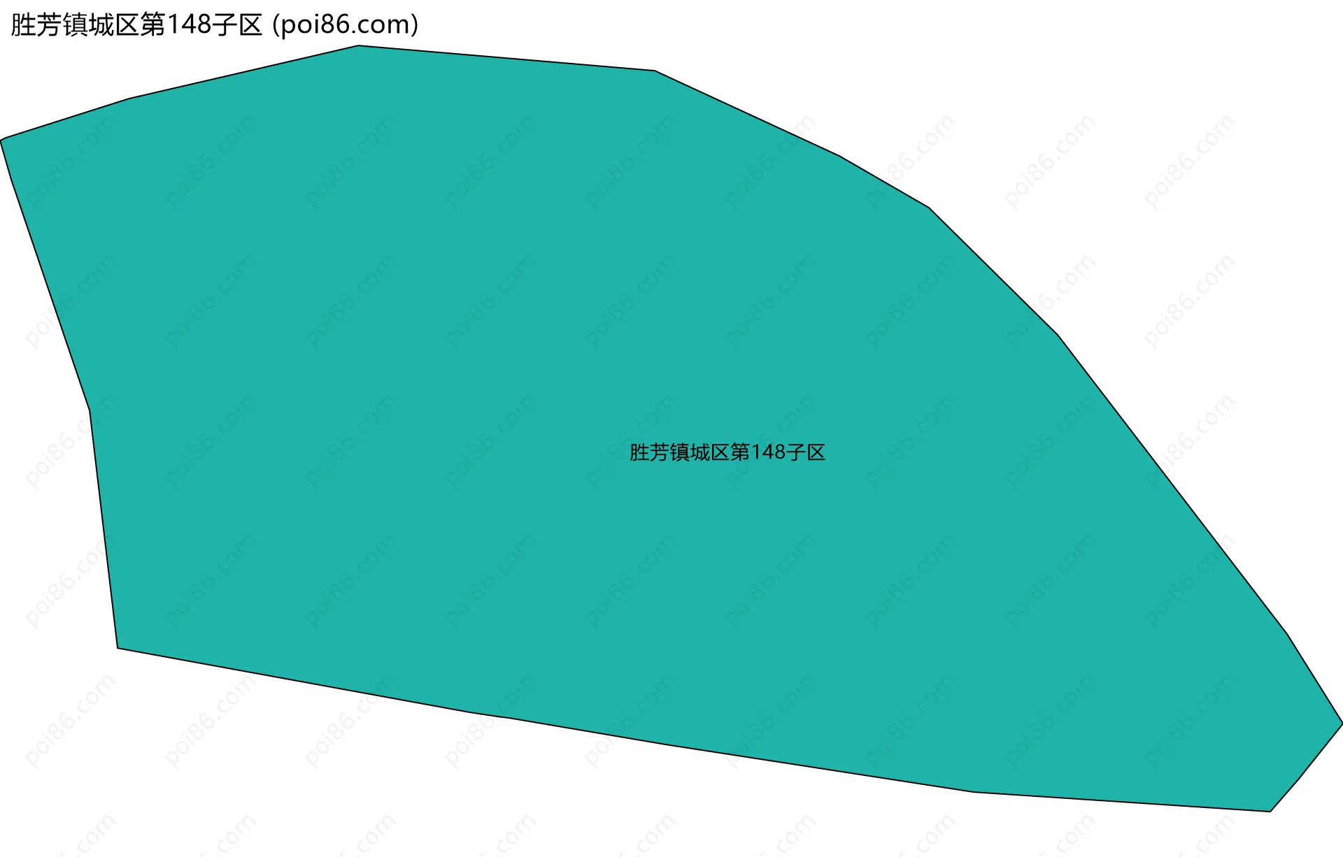 胜芳镇城区第148子区边界地图