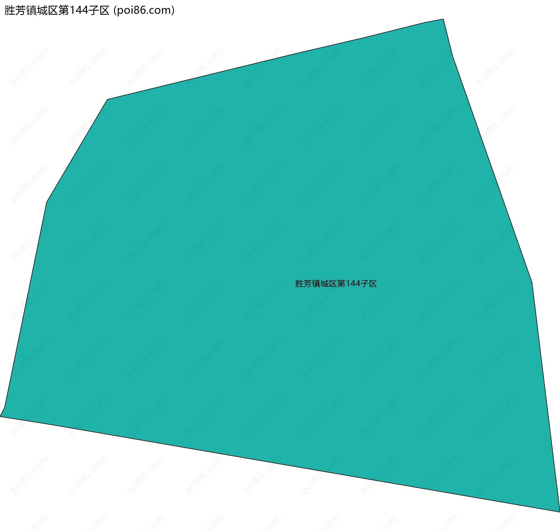 胜芳镇城区第144子区边界地图