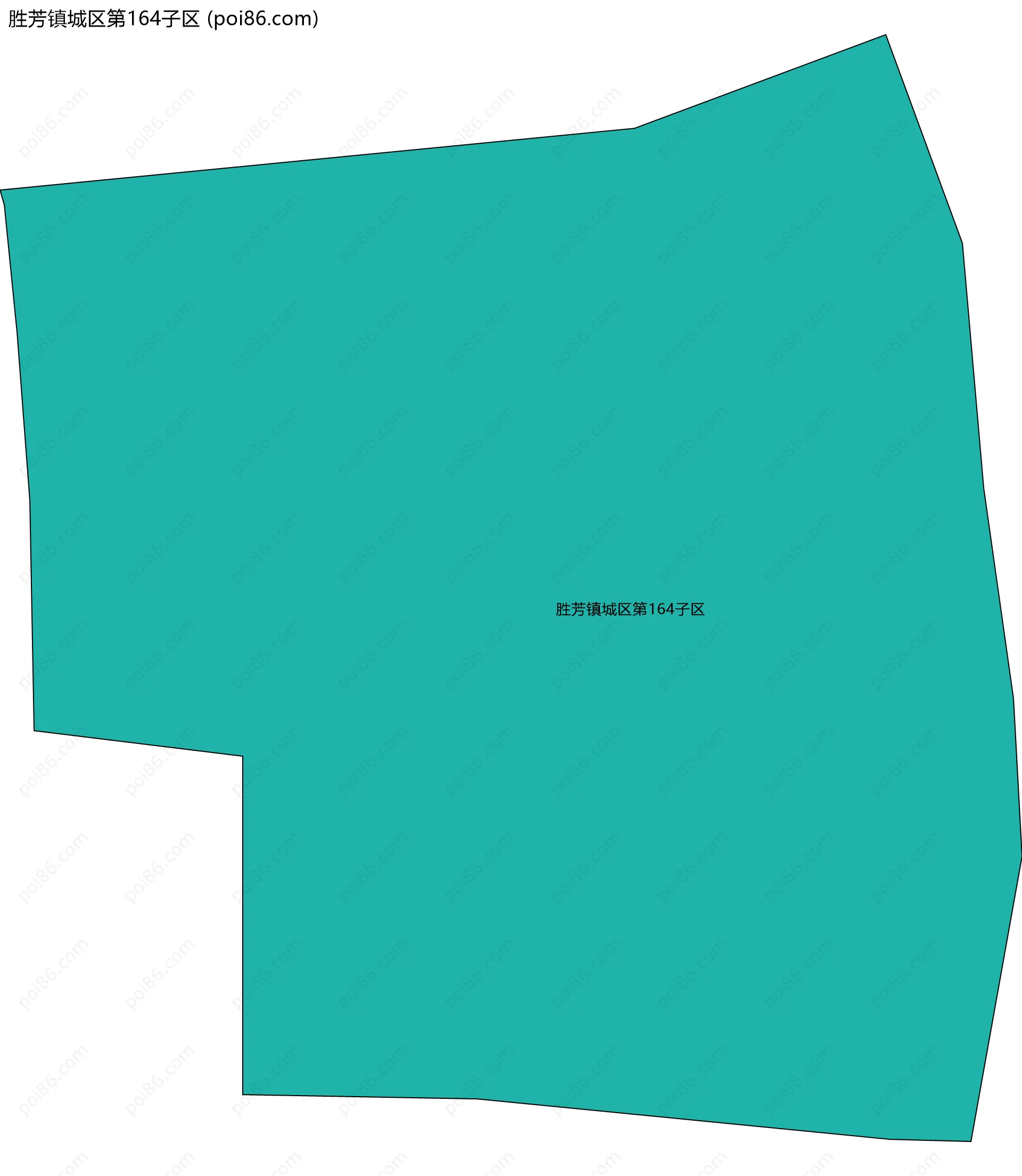 胜芳镇城区第164子区边界地图