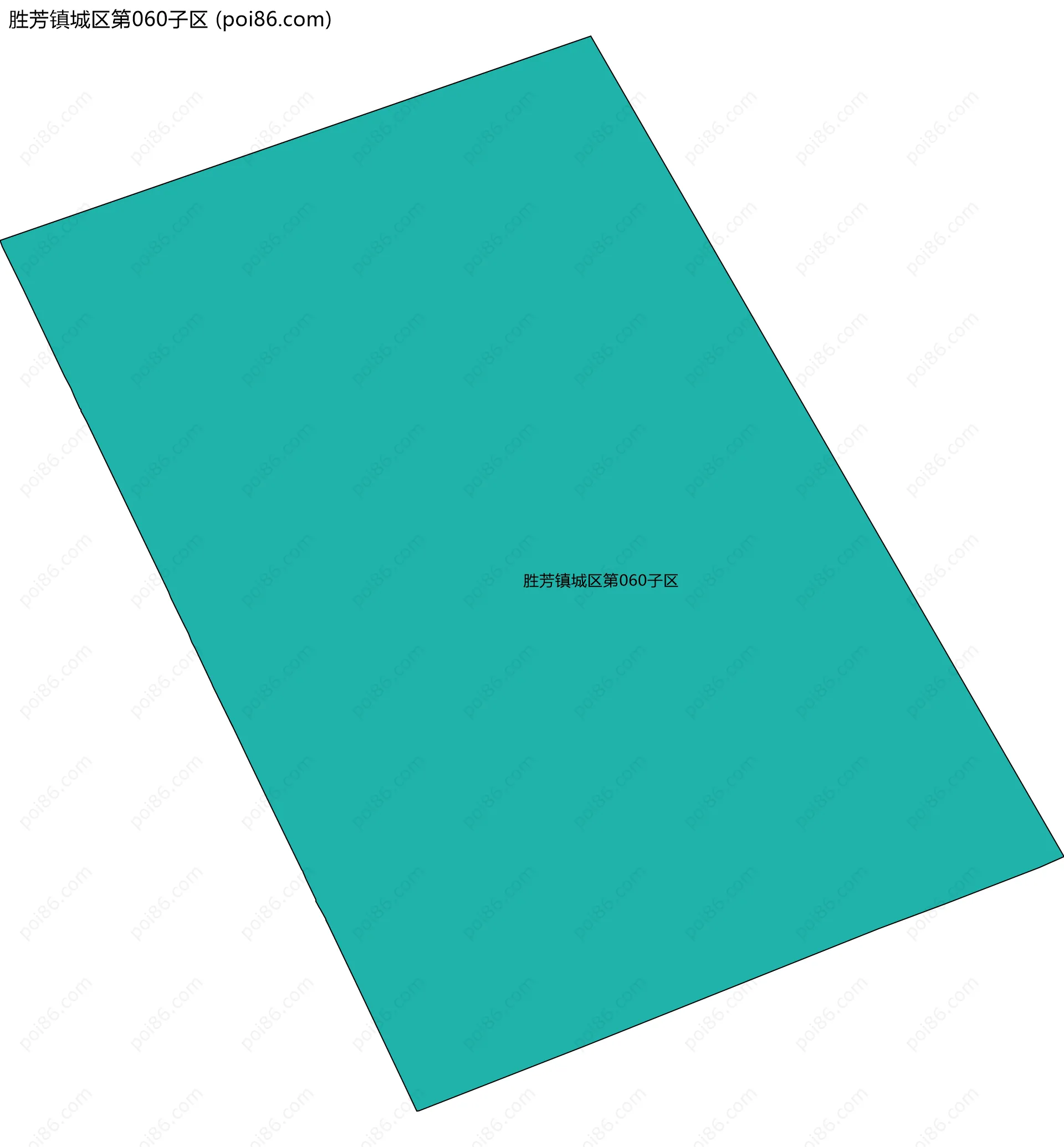 胜芳镇城区第060子区边界地图