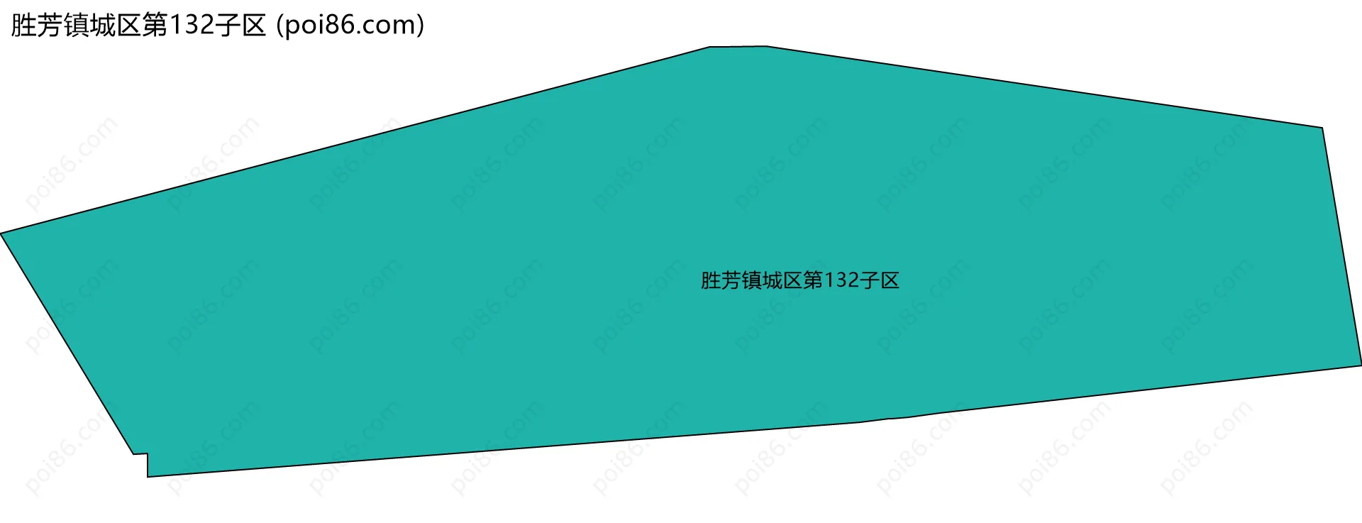 胜芳镇城区第132子区边界地图