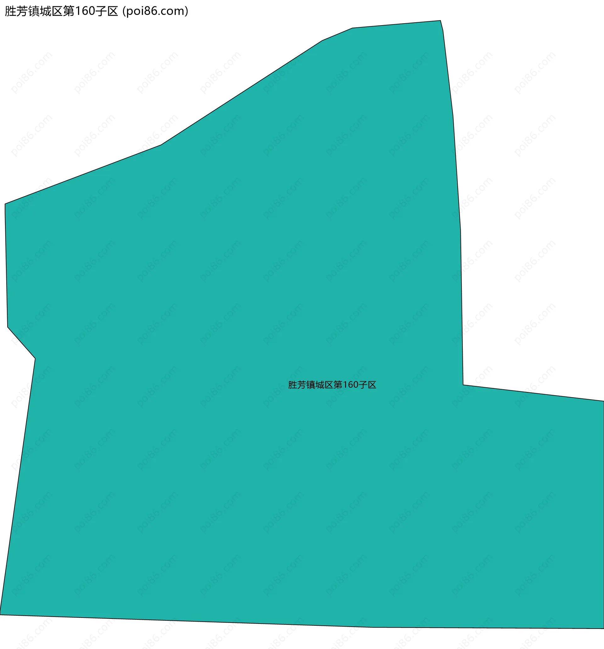 胜芳镇城区第160子区边界地图