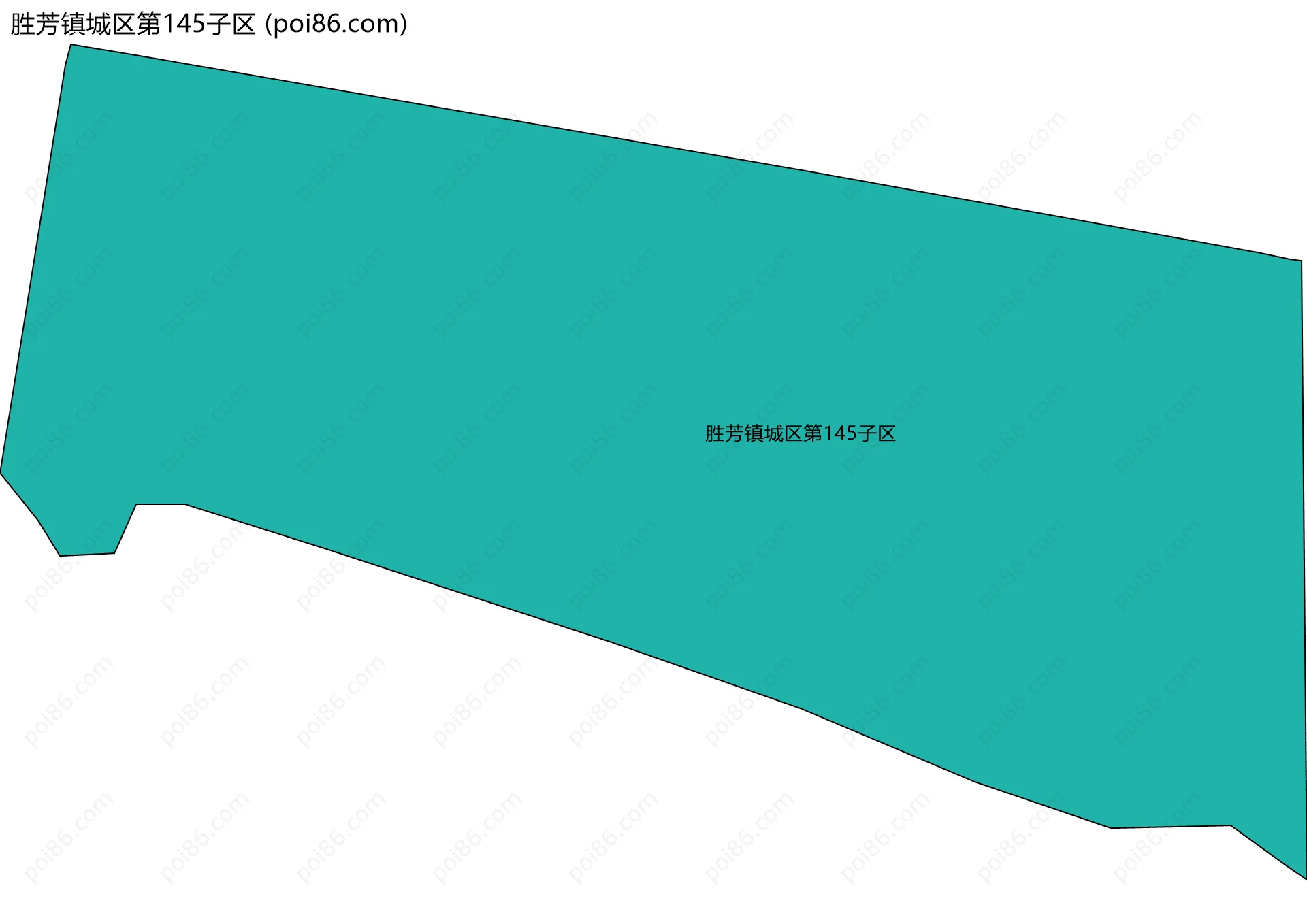胜芳镇城区第145子区边界地图