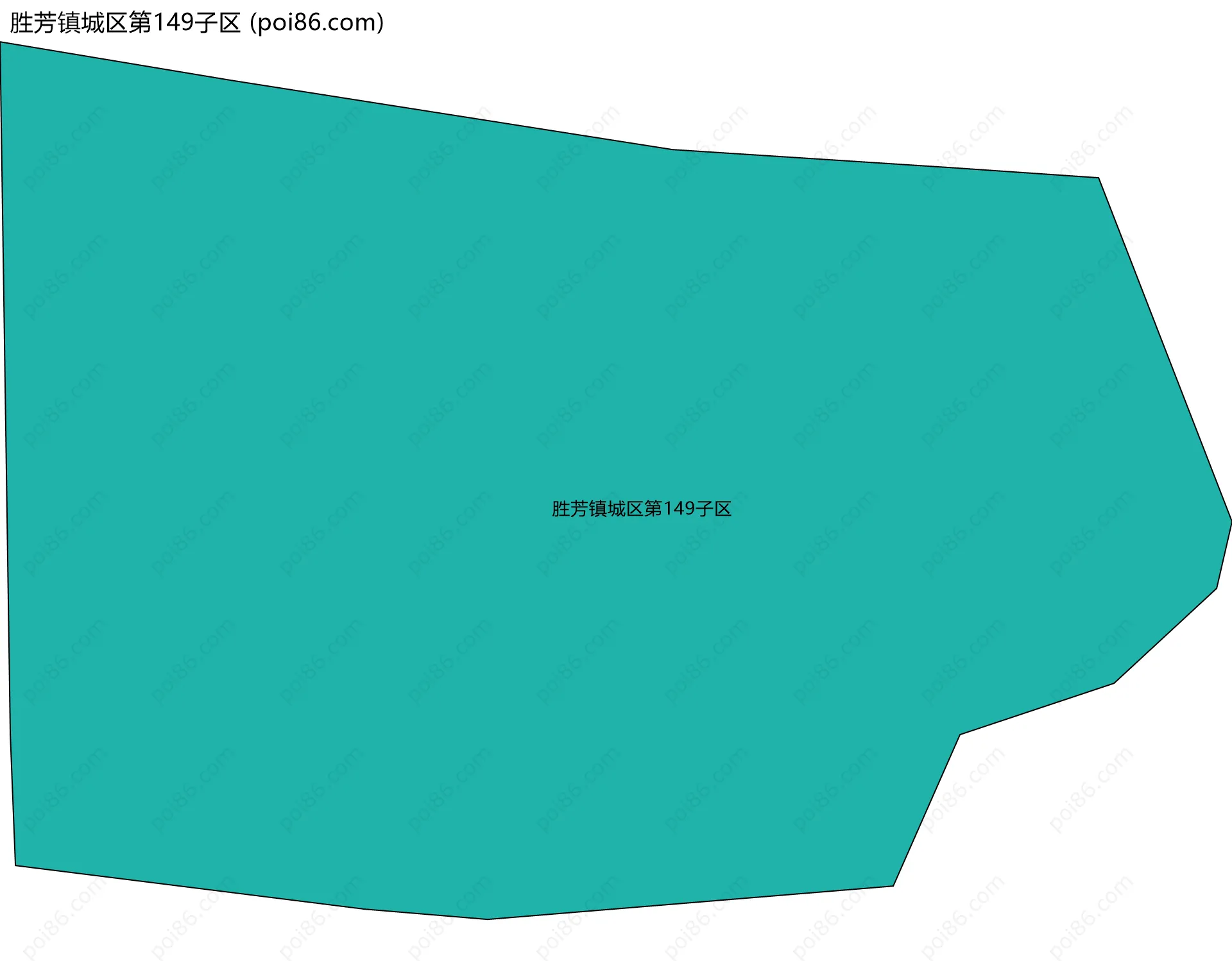 胜芳镇城区第149子区边界地图