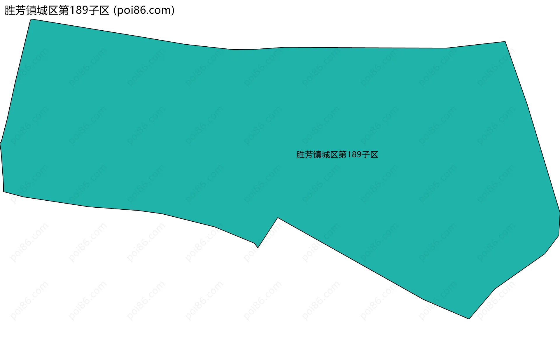 胜芳镇城区第189子区边界地图