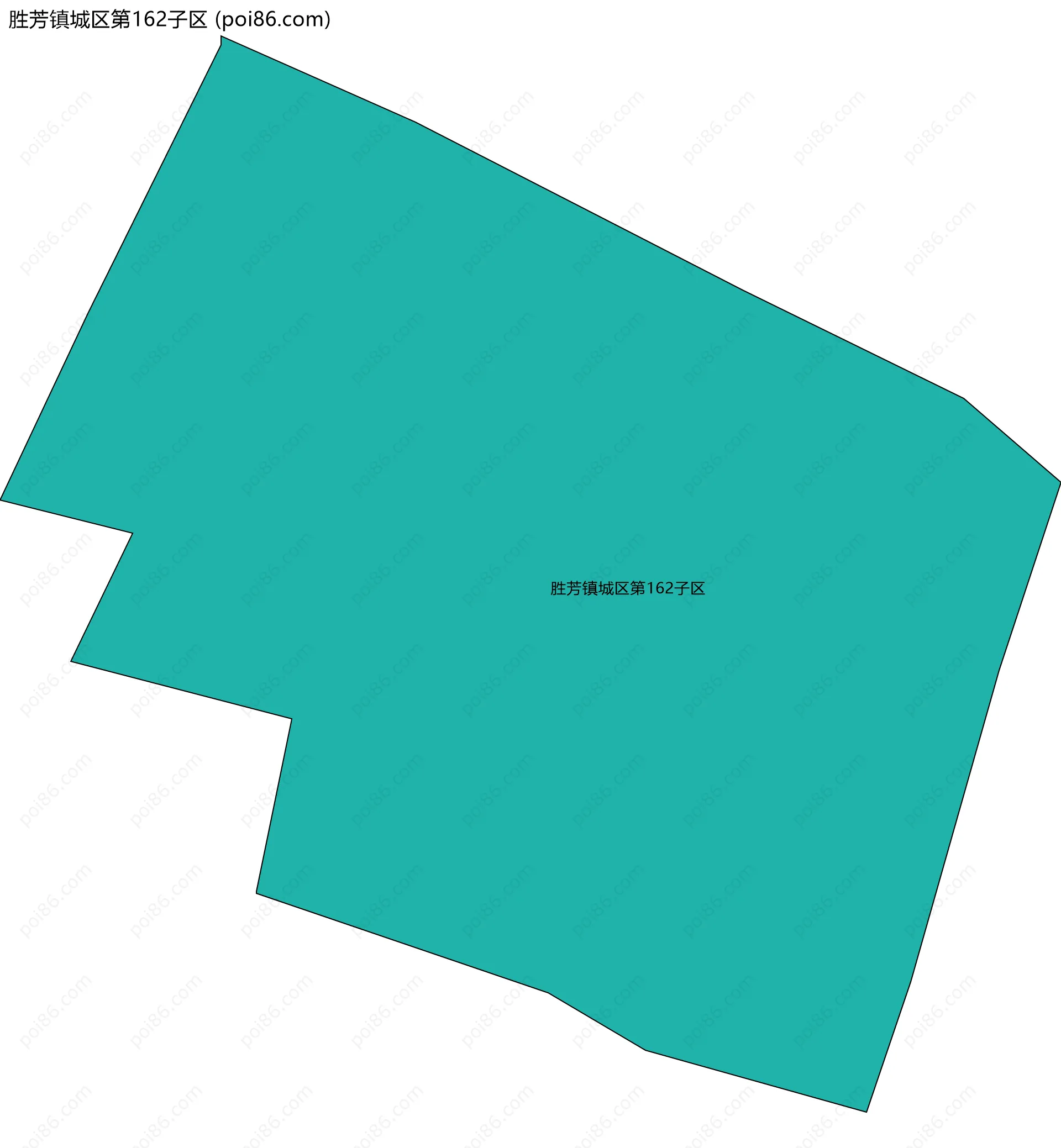 胜芳镇城区第162子区边界地图