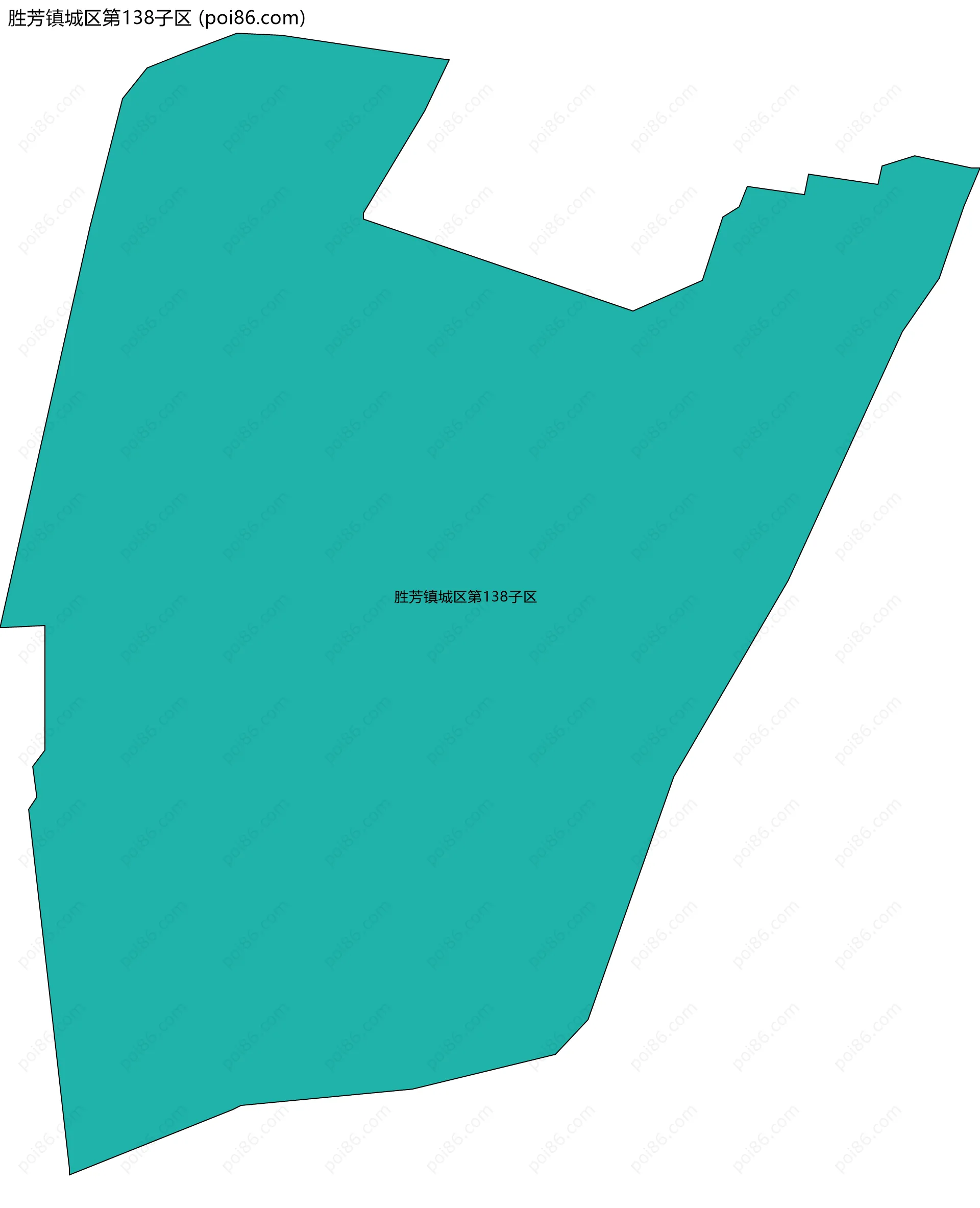 胜芳镇城区第138子区边界地图