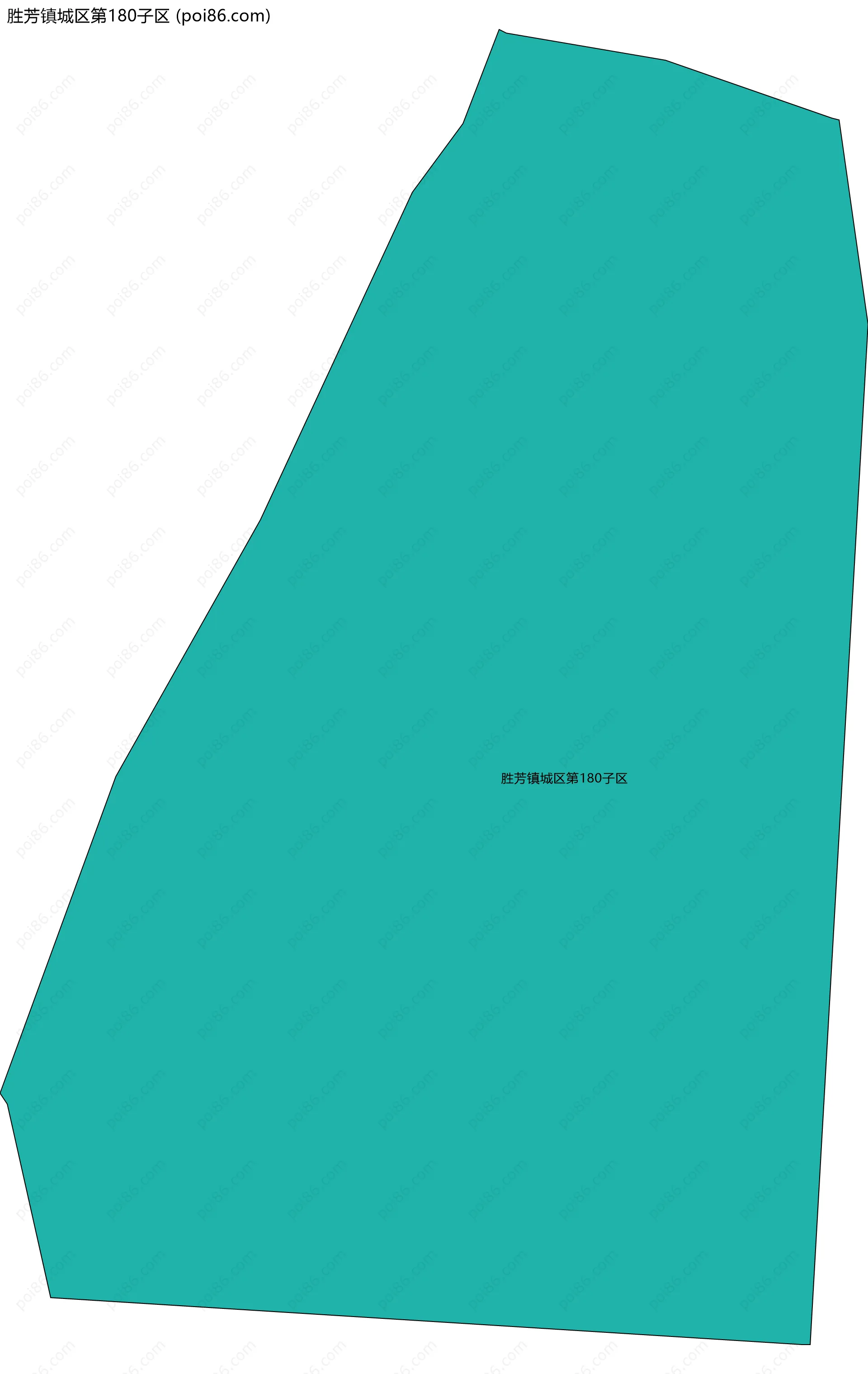 胜芳镇城区第180子区边界地图
