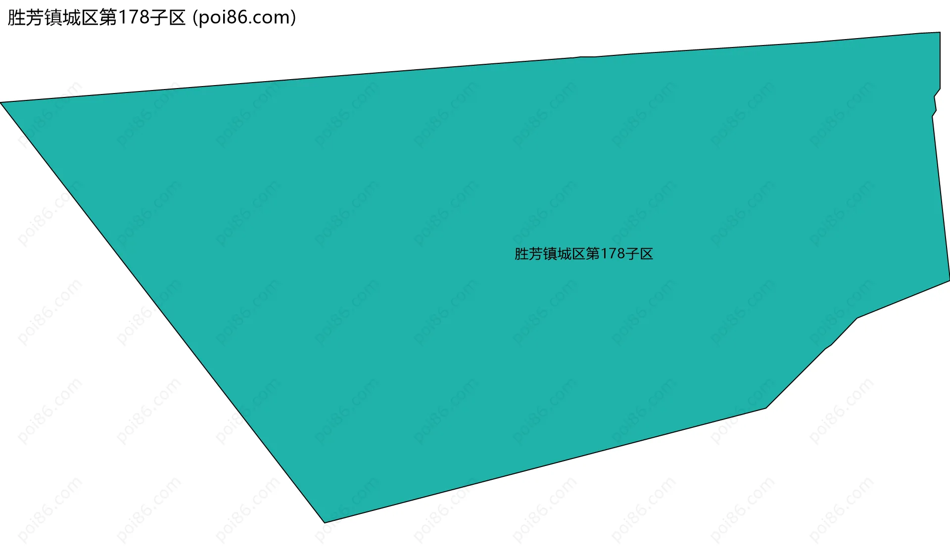 胜芳镇城区第178子区边界地图
