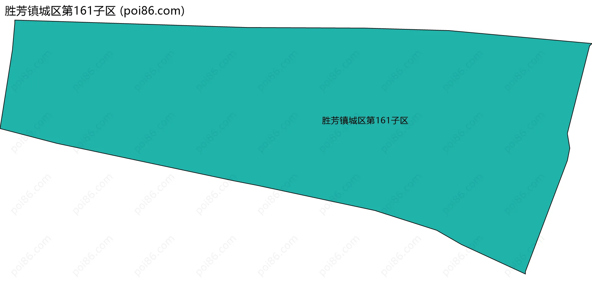 胜芳镇城区第161子区边界地图