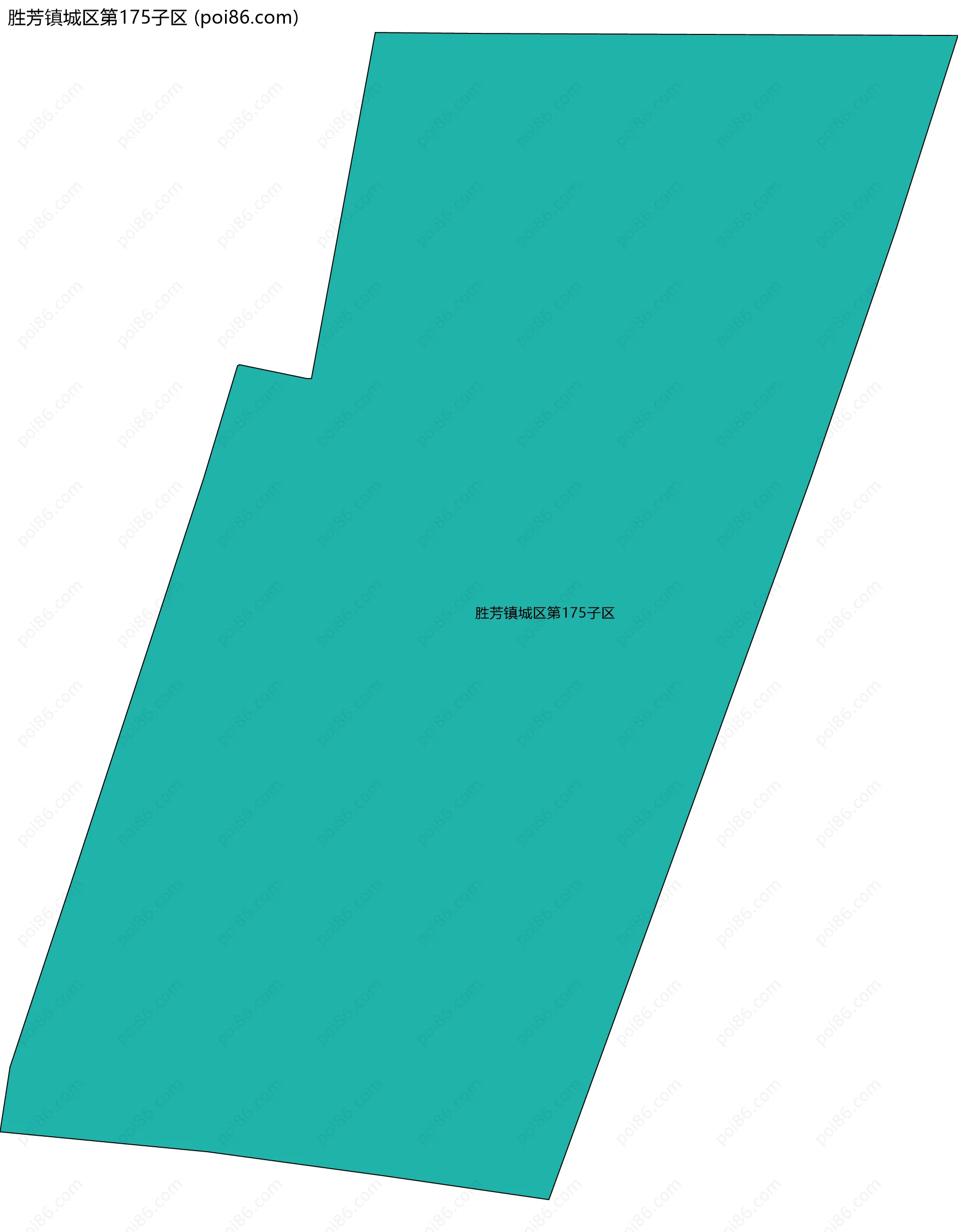胜芳镇城区第175子区边界地图