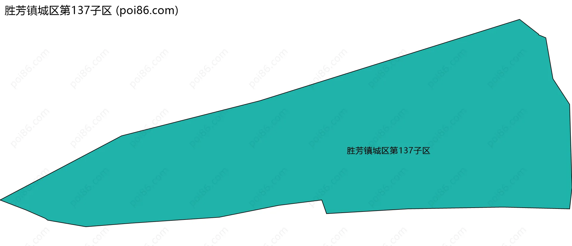 胜芳镇城区第137子区边界地图