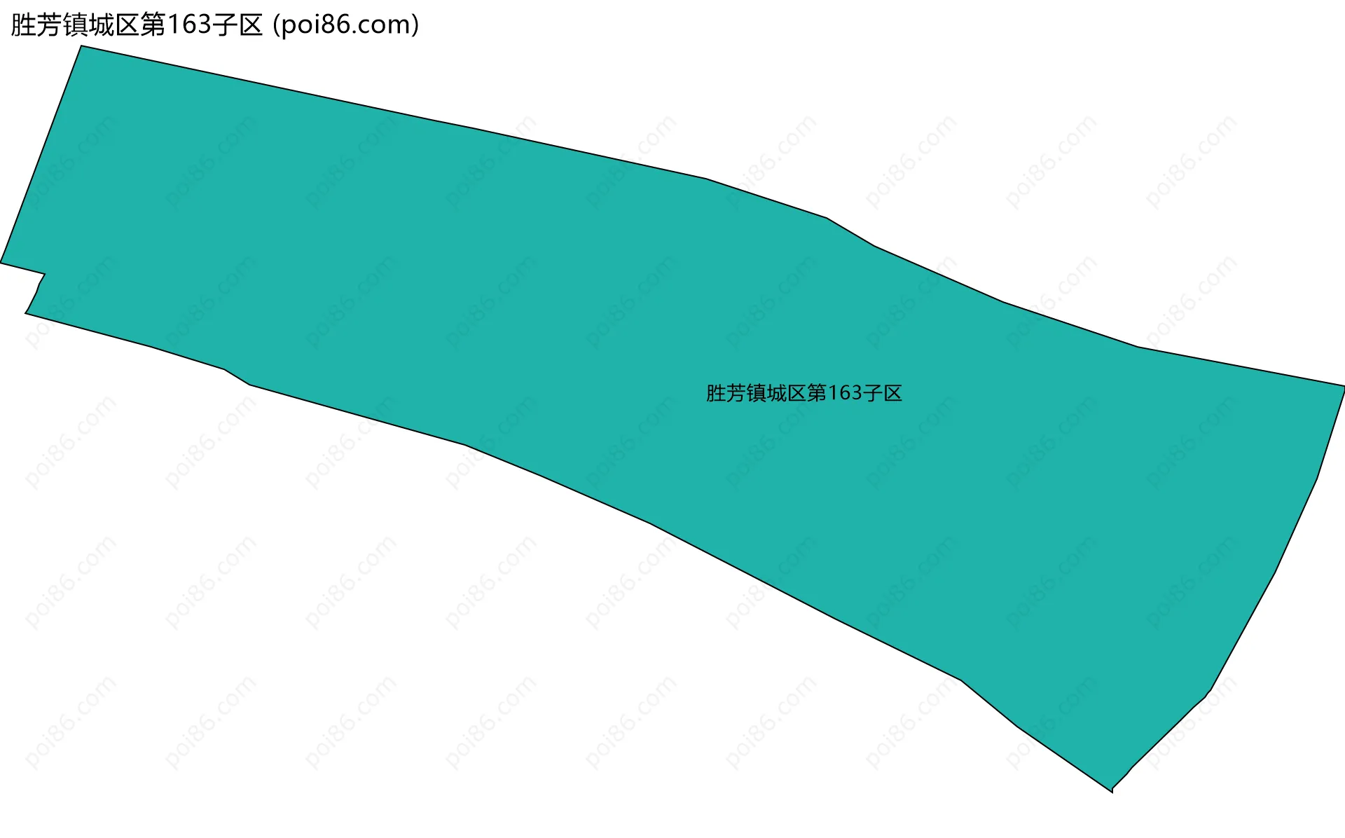 胜芳镇城区第163子区边界地图