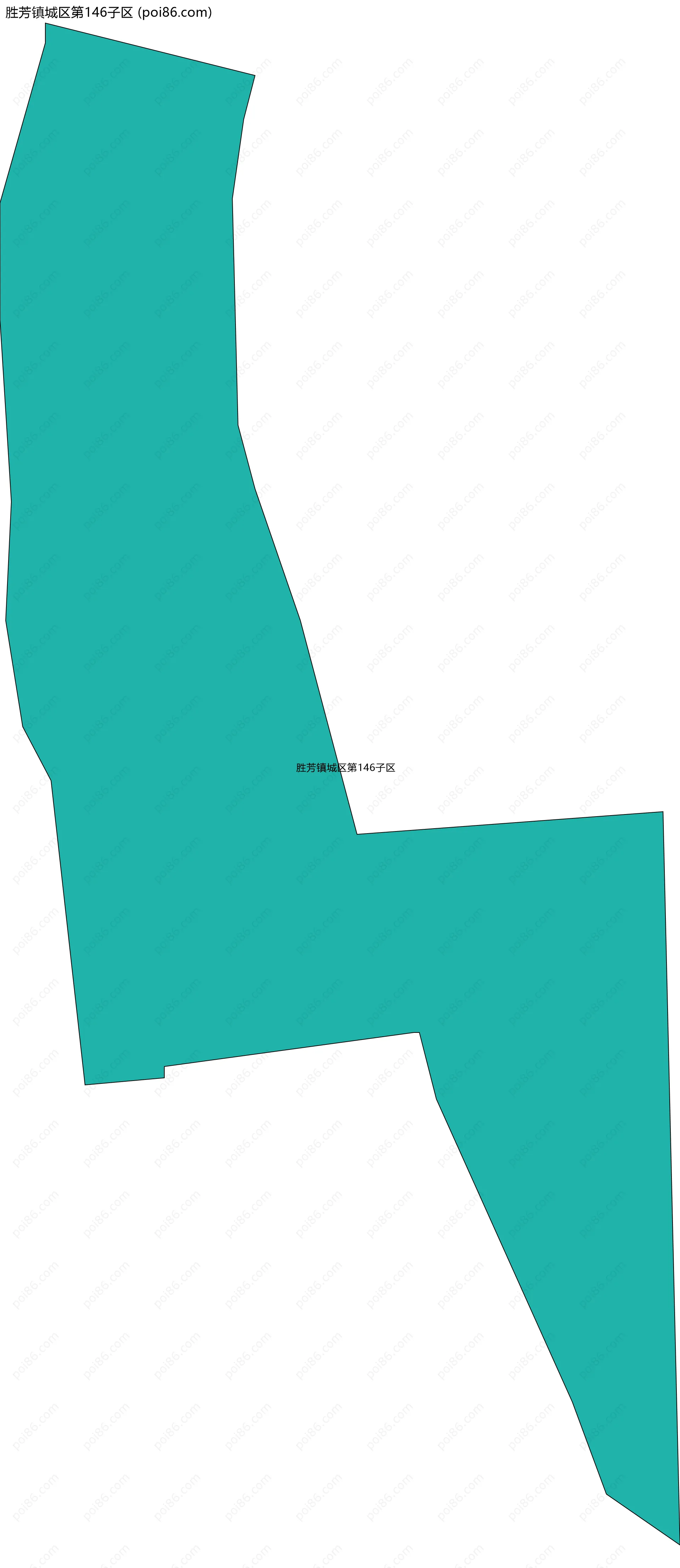 胜芳镇城区第146子区边界地图