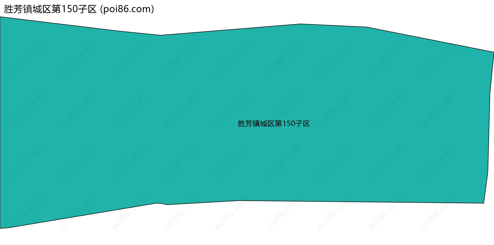 胜芳镇城区第150子区边界地图