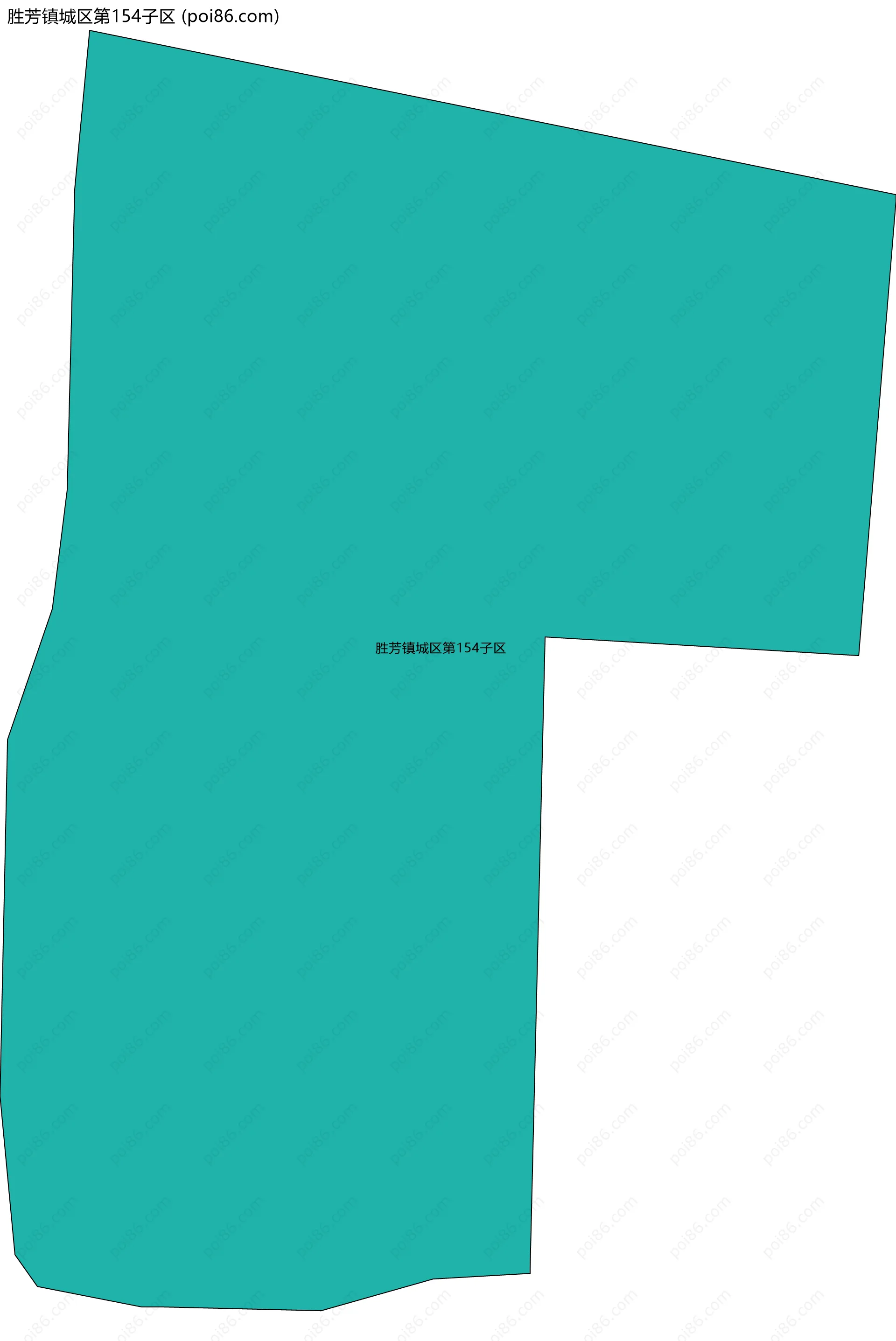 胜芳镇城区第154子区边界地图