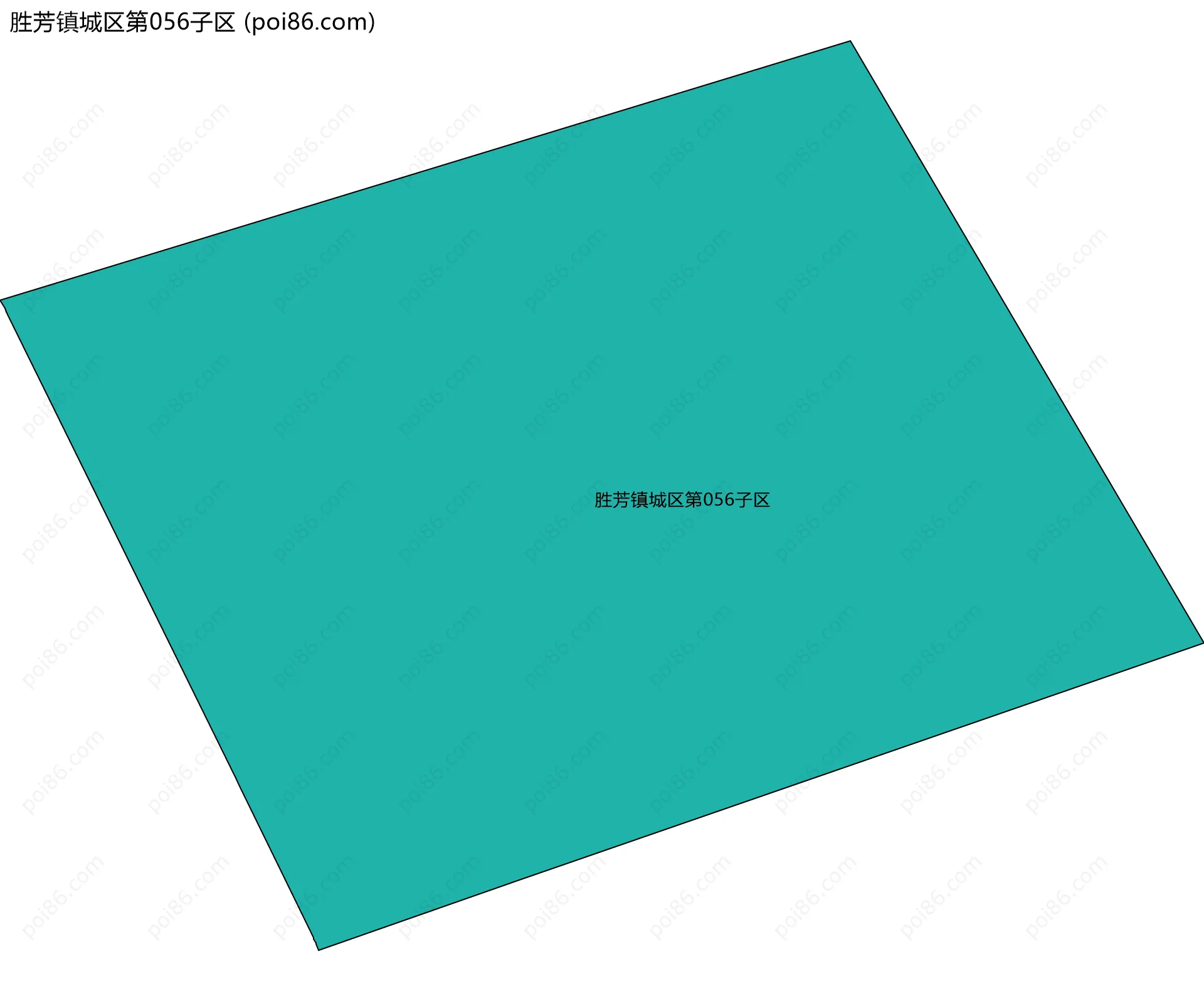 胜芳镇城区第056子区边界地图