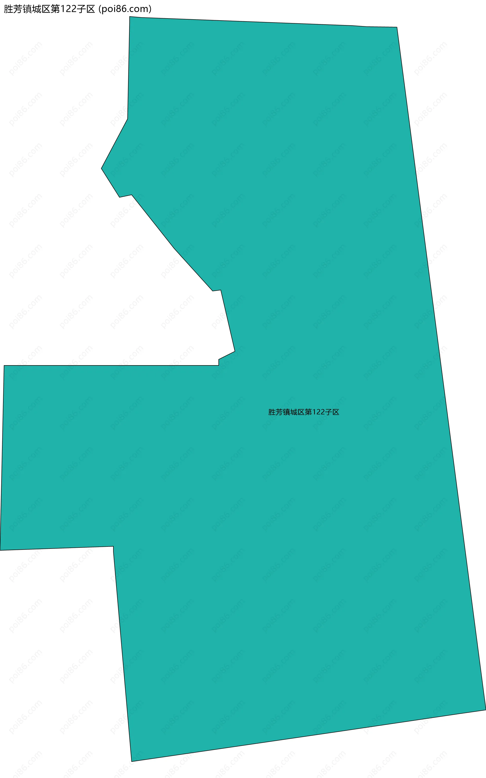 胜芳镇城区第122子区边界地图