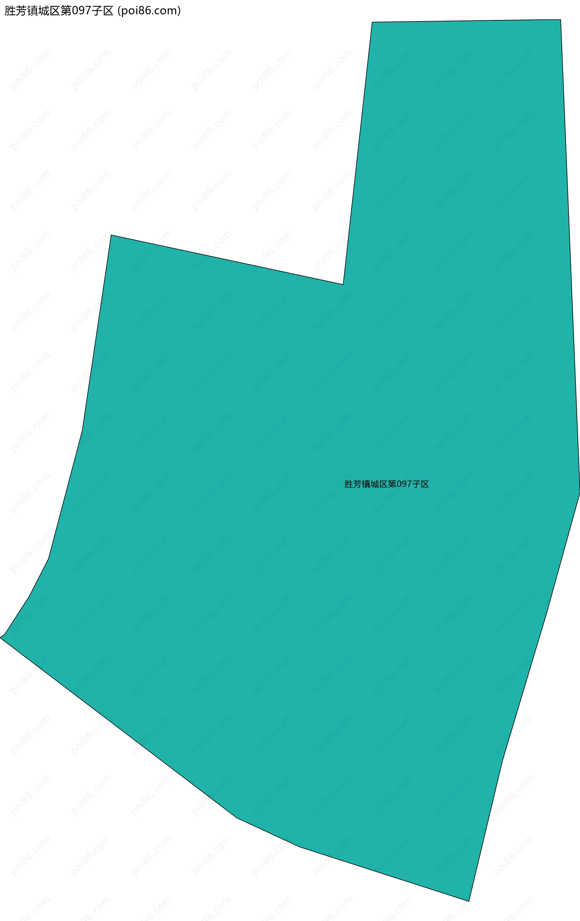 胜芳镇城区第097子区边界地图