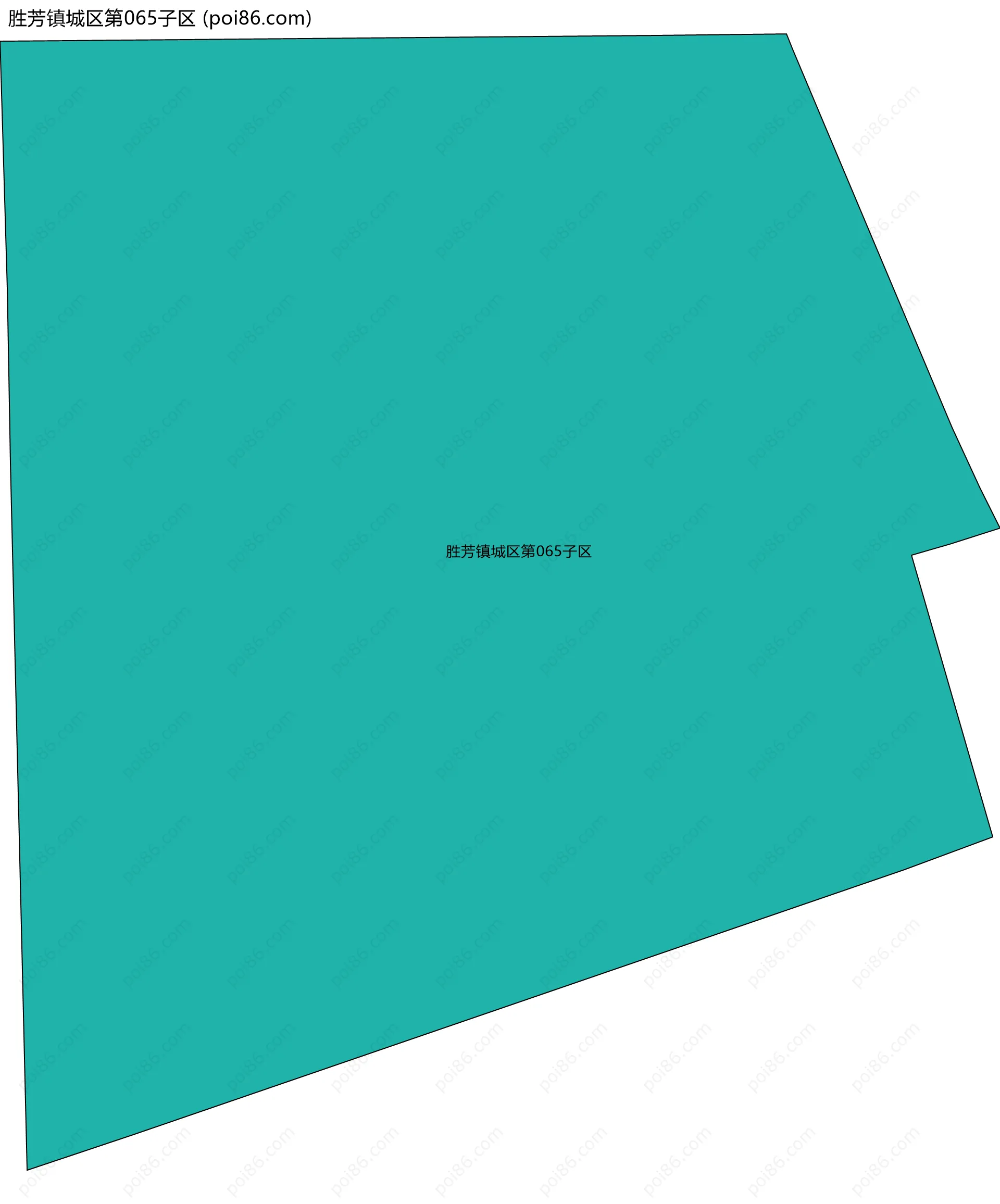 胜芳镇城区第065子区边界地图