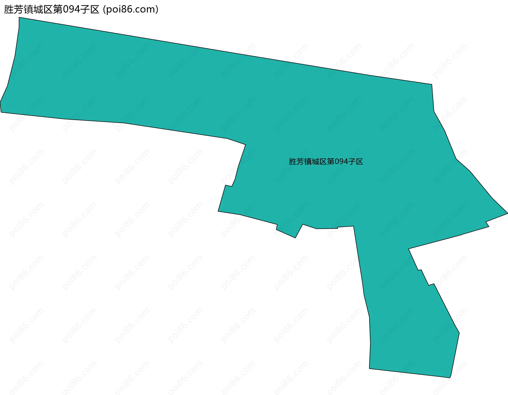 胜芳镇城区第094子区边界地图
