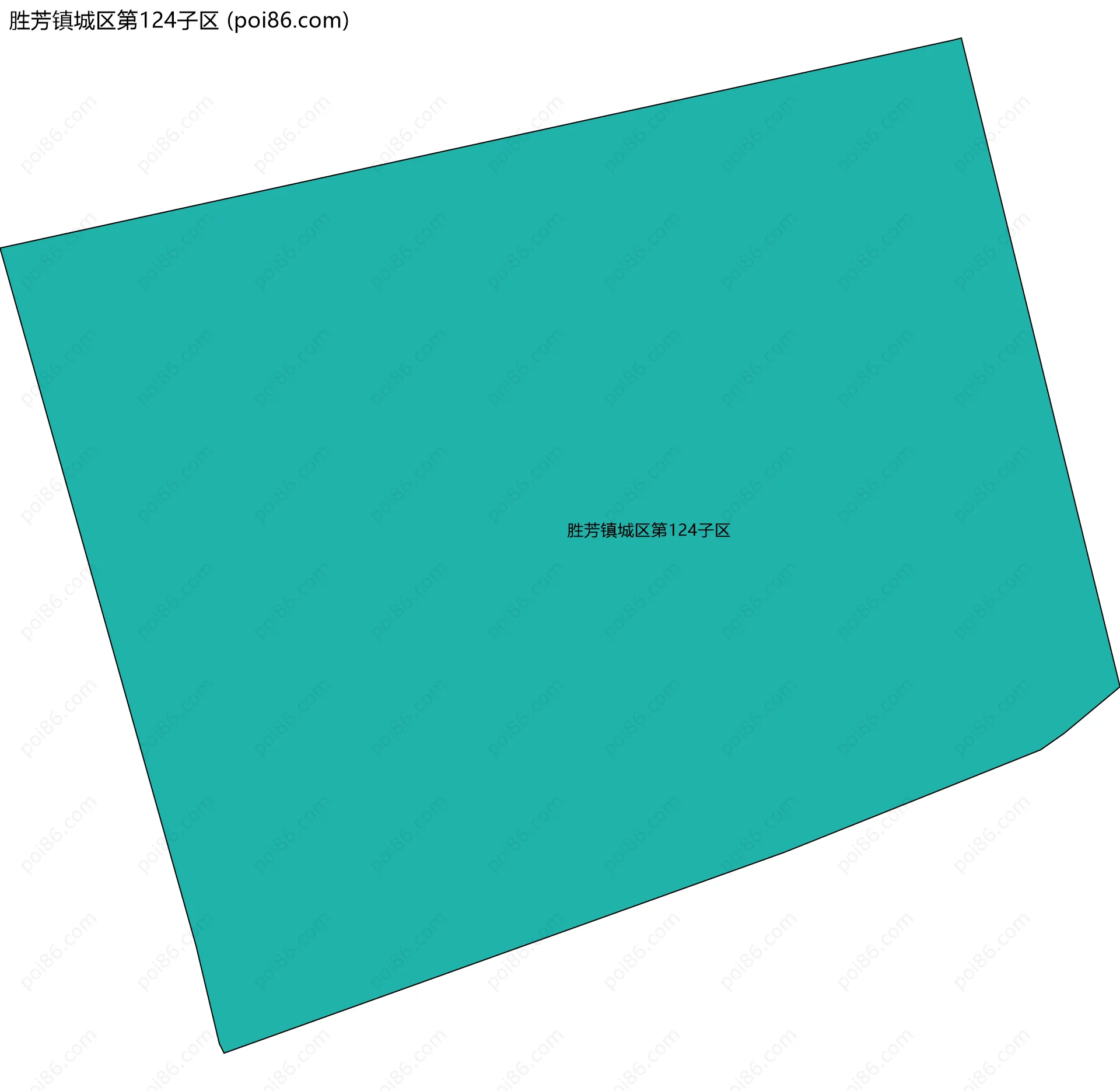 胜芳镇城区第124子区边界地图
