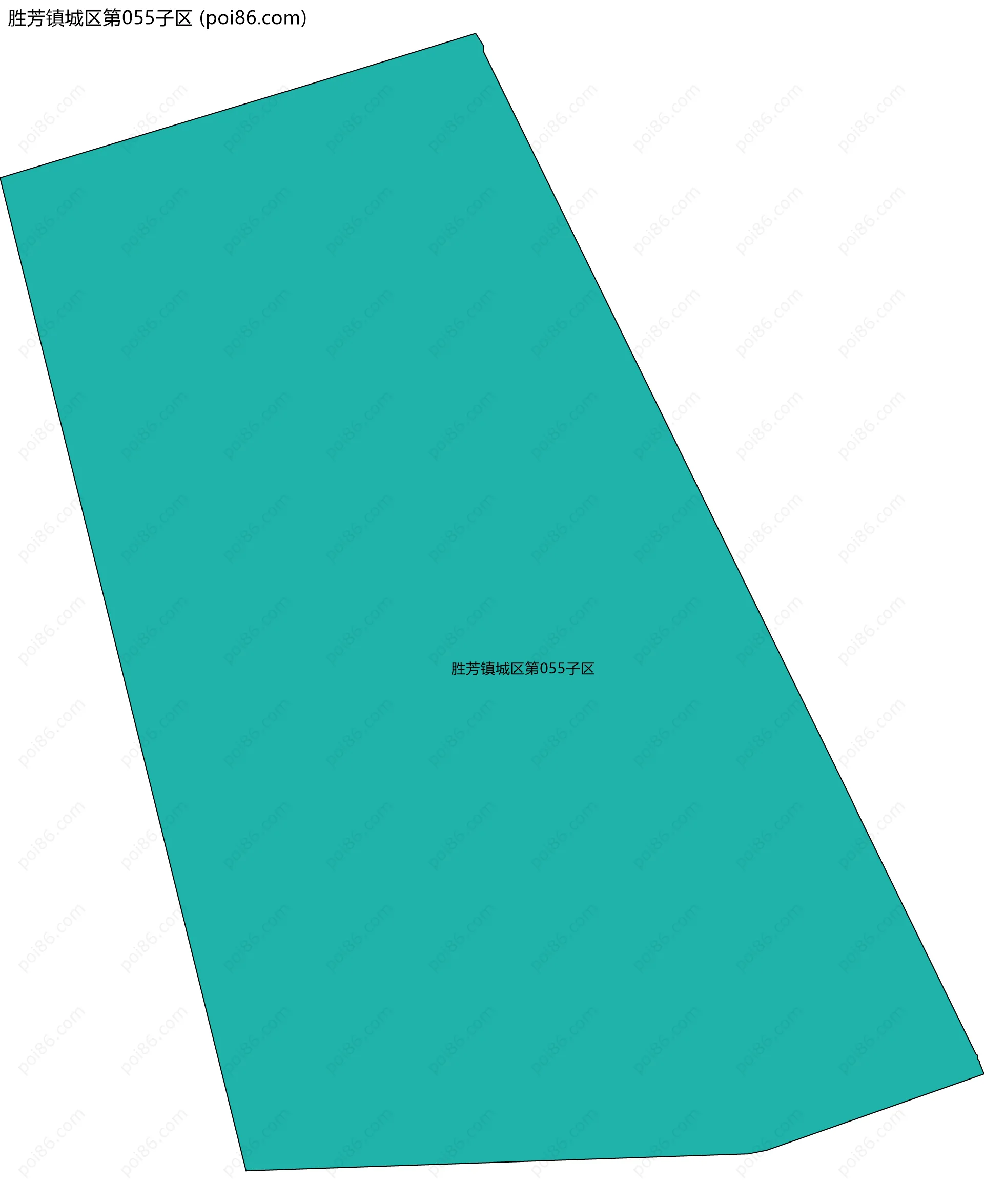 胜芳镇城区第055子区边界地图